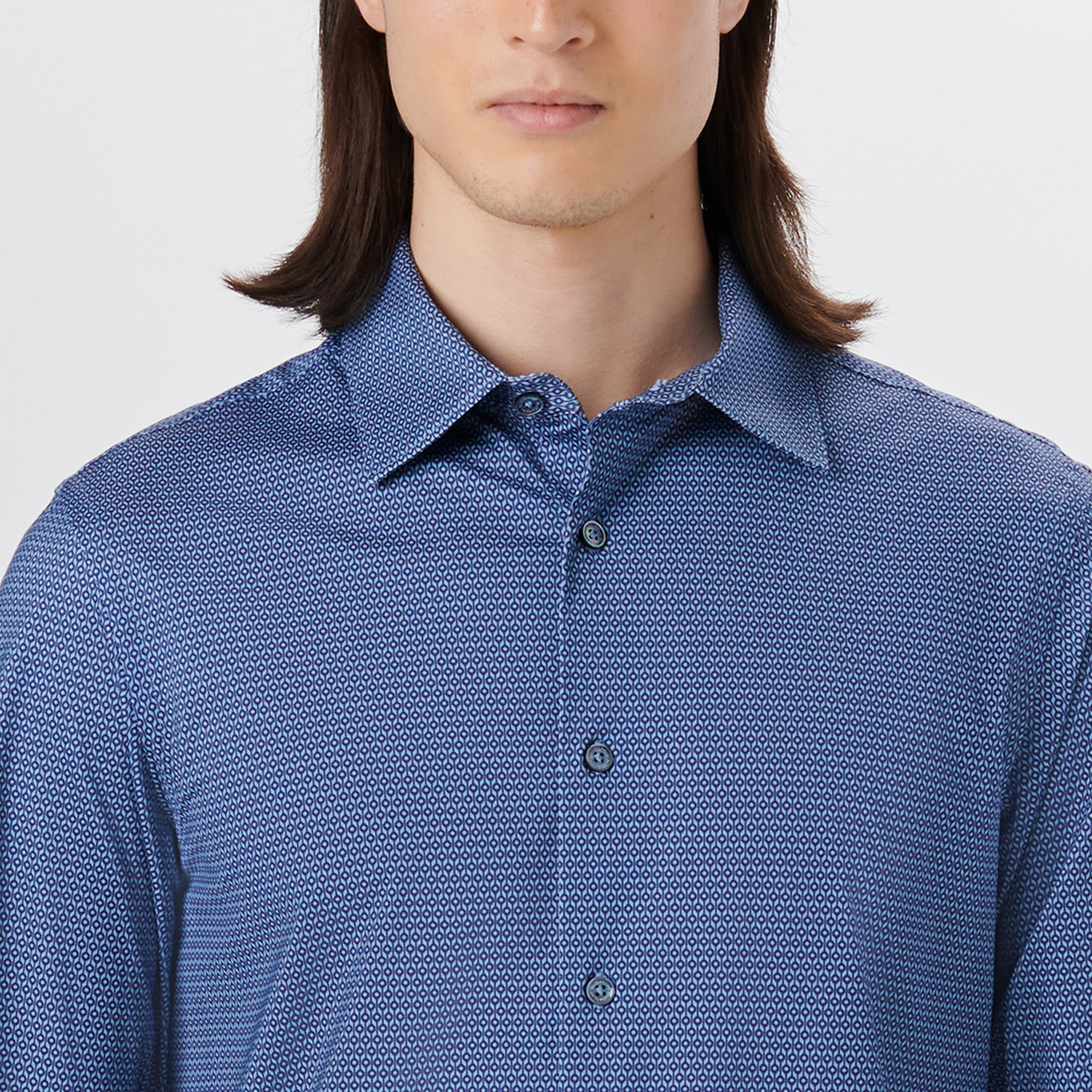 JAMES Geometric Print OoohCotton Shirt