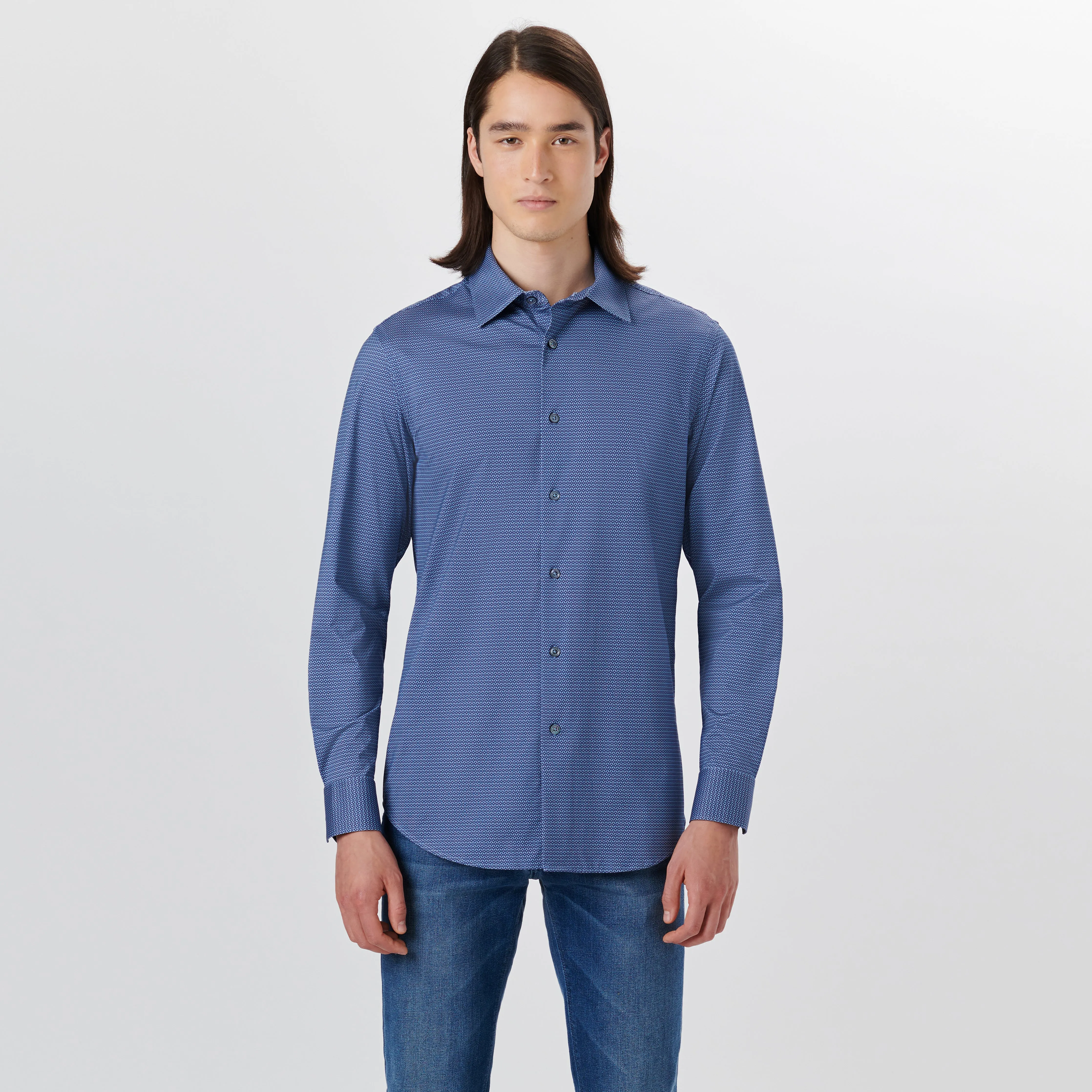 JAMES Geometric Print OoohCotton Shirt