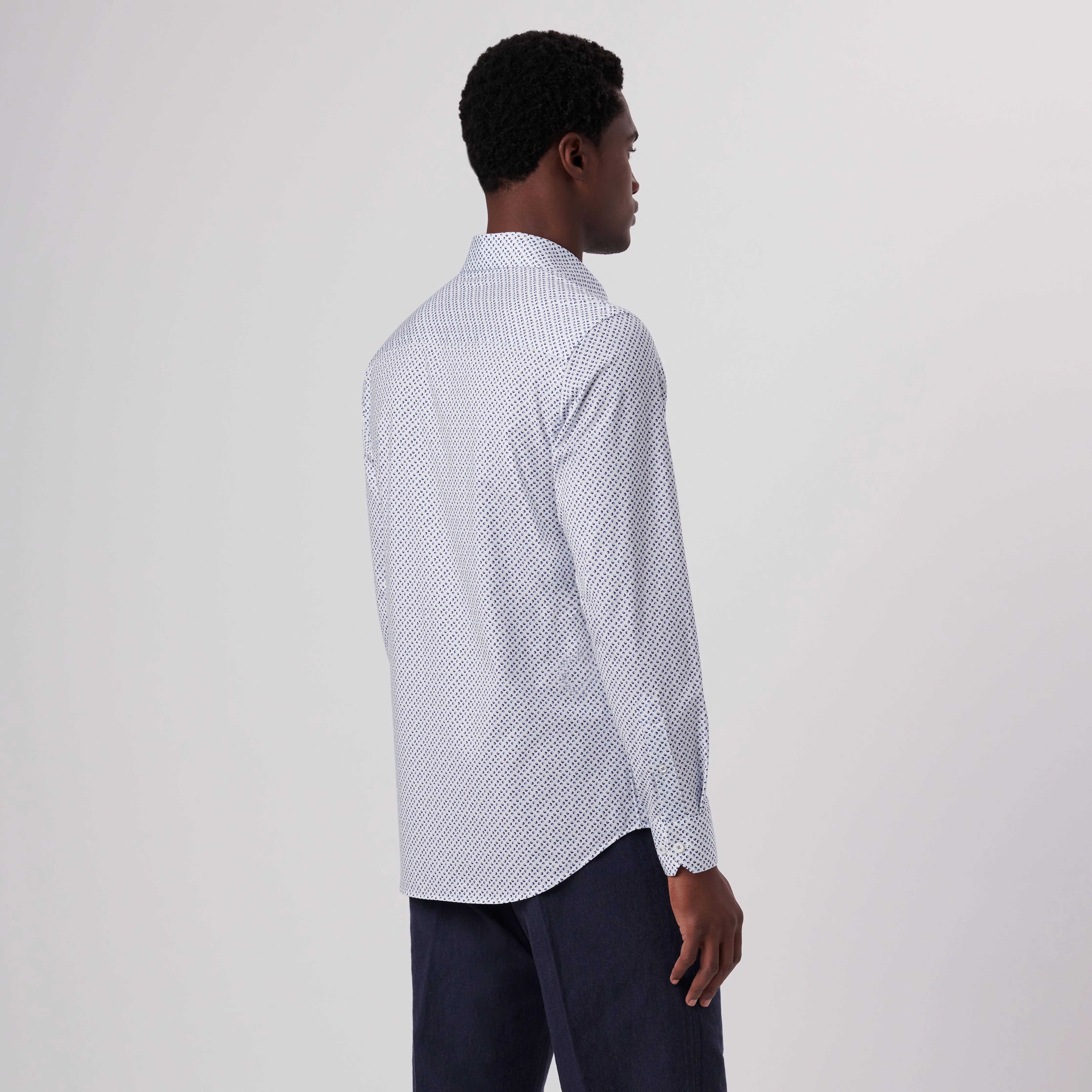 James Geometric Print OoohCotton Shirt