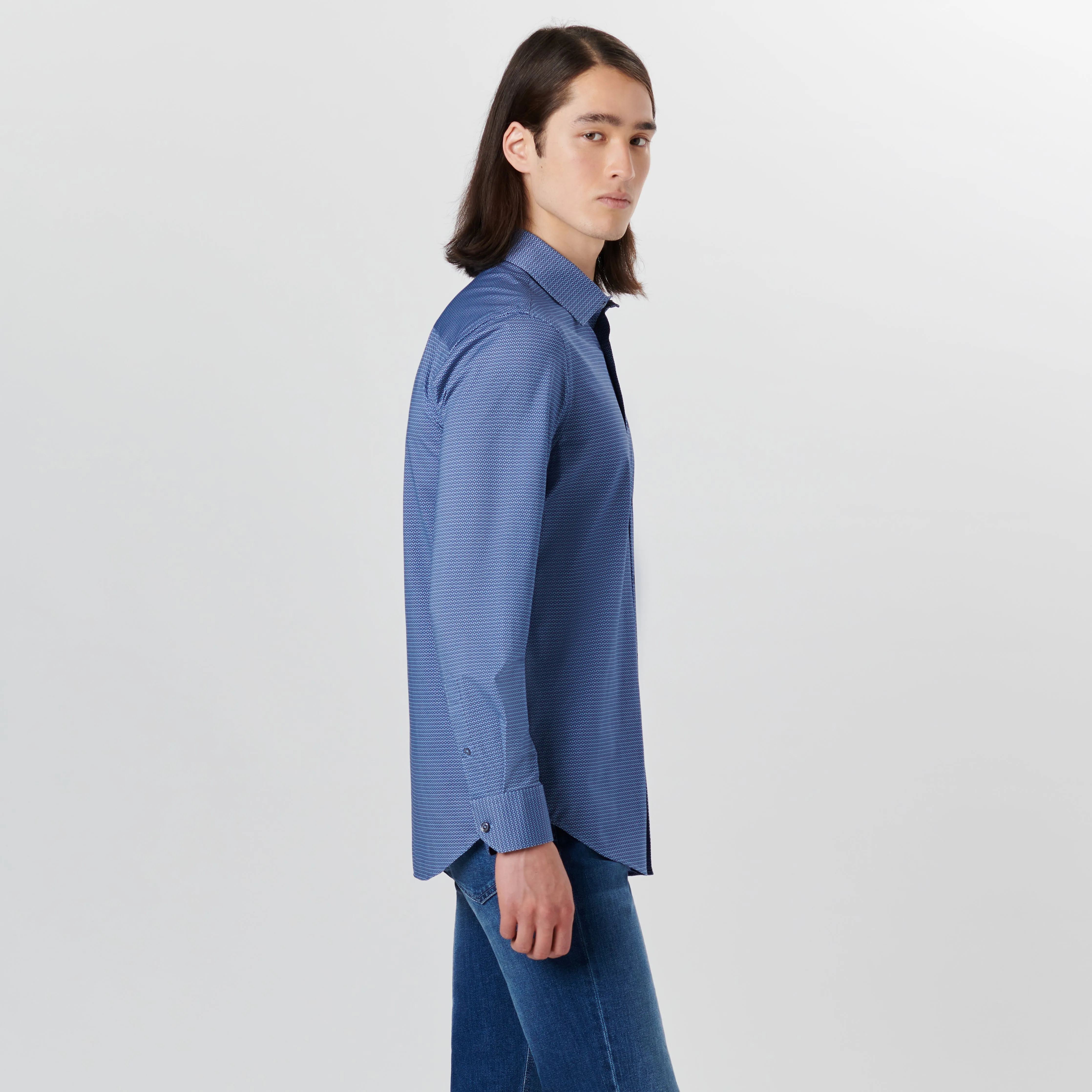 JAMES Geometric Print OoohCotton Shirt