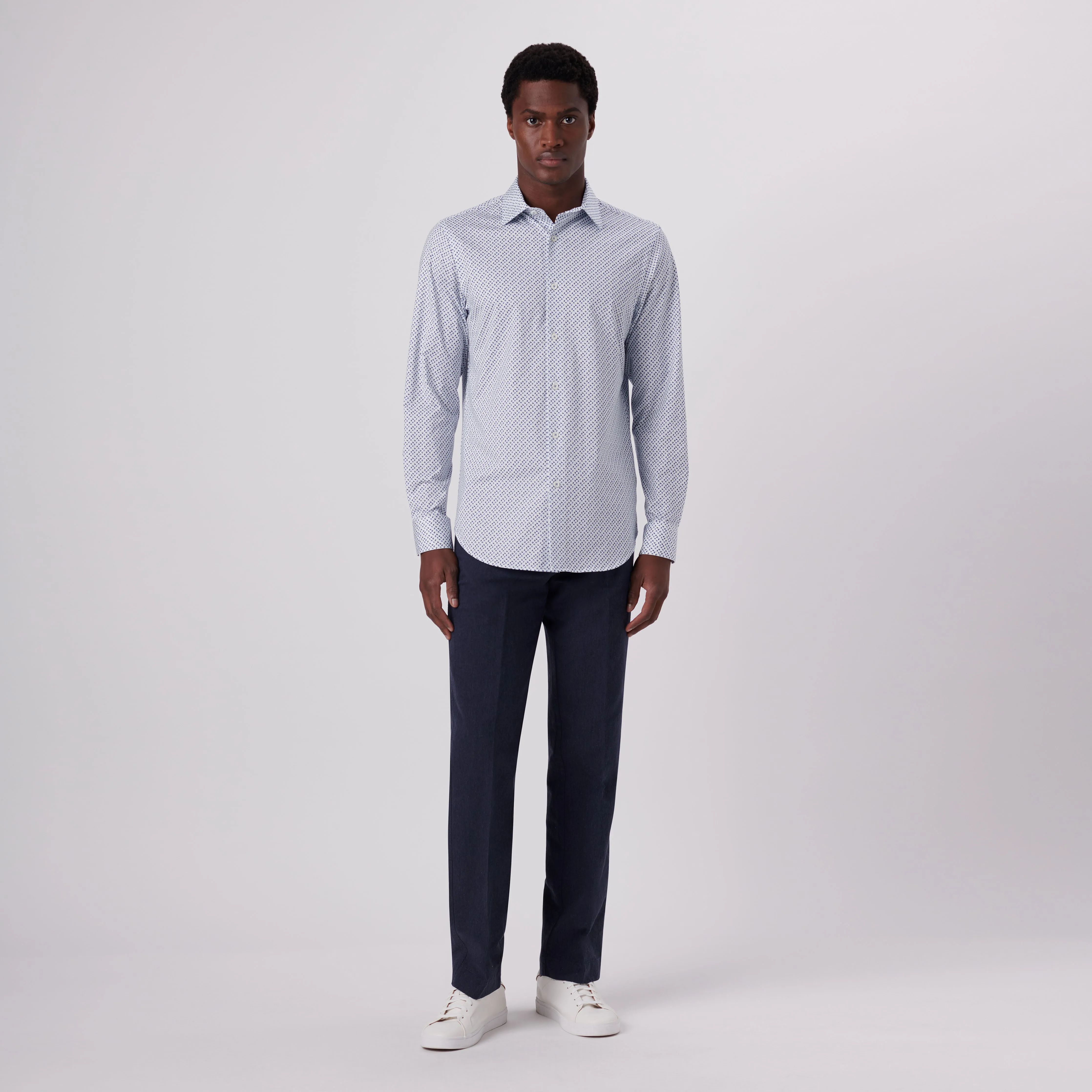 James Geometric Print OoohCotton Shirt