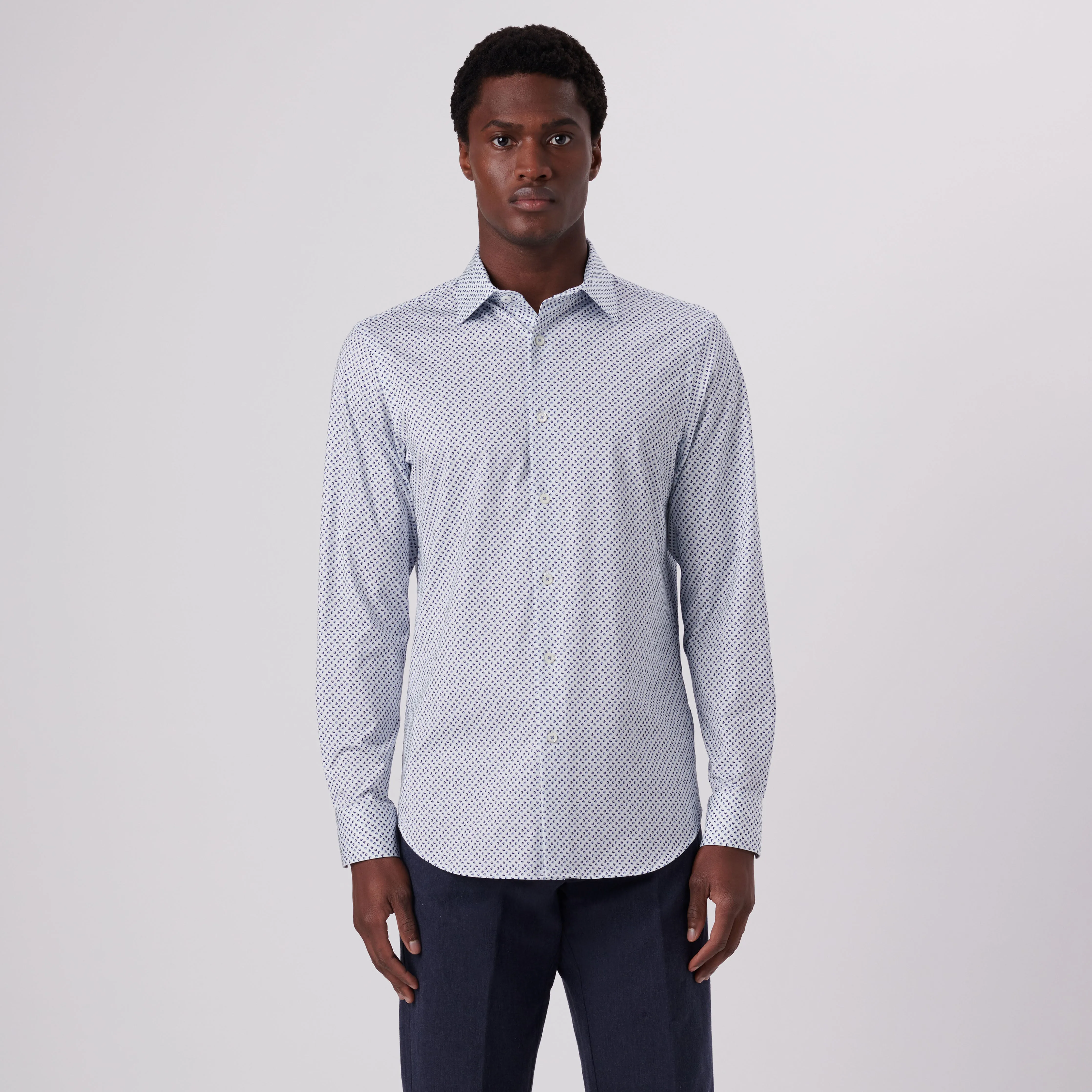 James Geometric Print OoohCotton Shirt