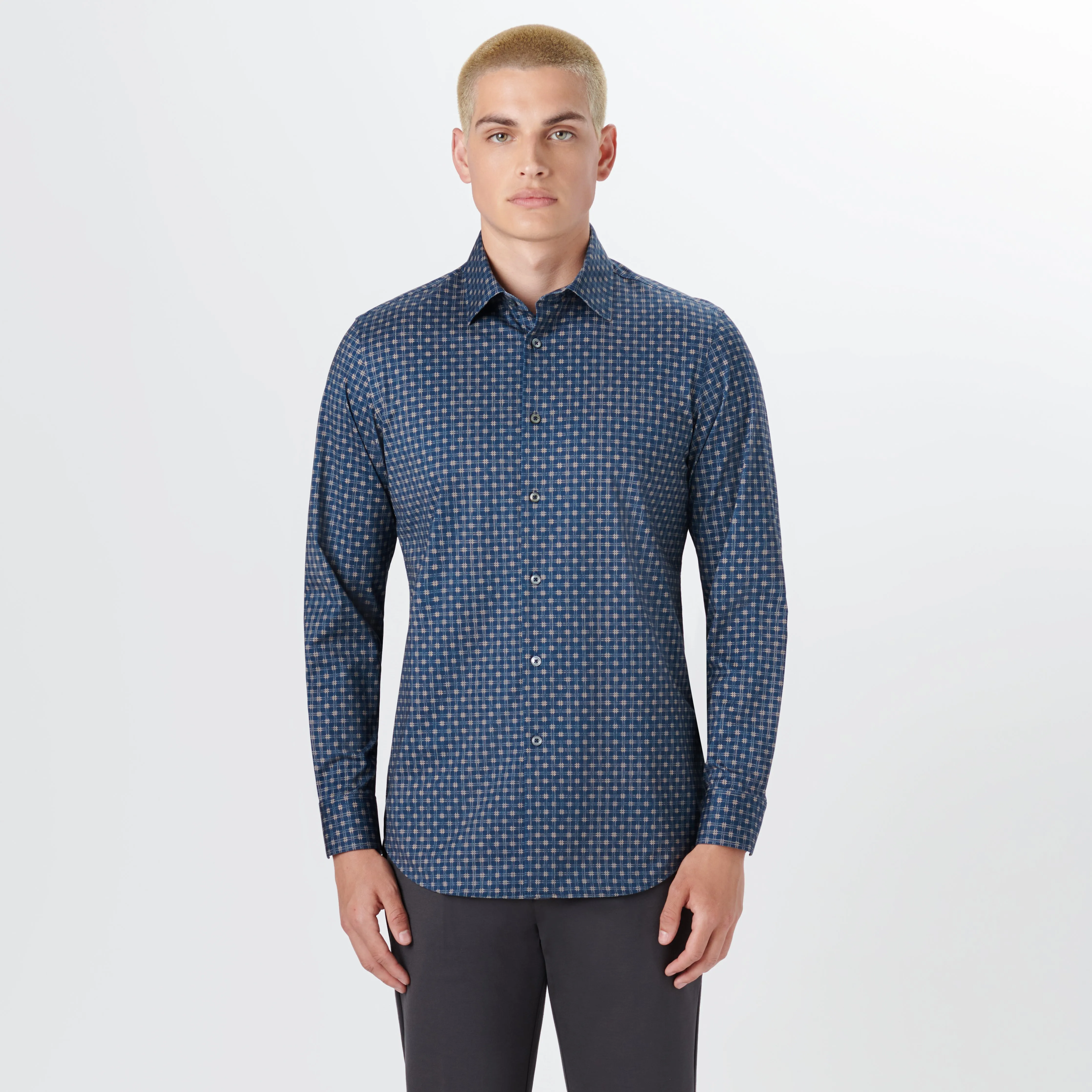 JAMES Grid Check OoohCotton Shirt