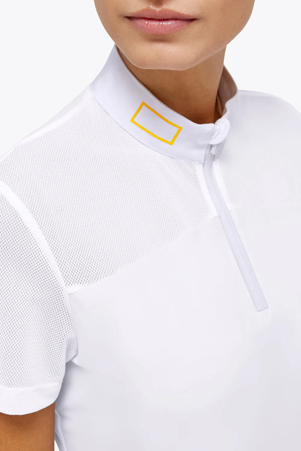 Jersey Mesh Short Sleeve Competition Shirt - White