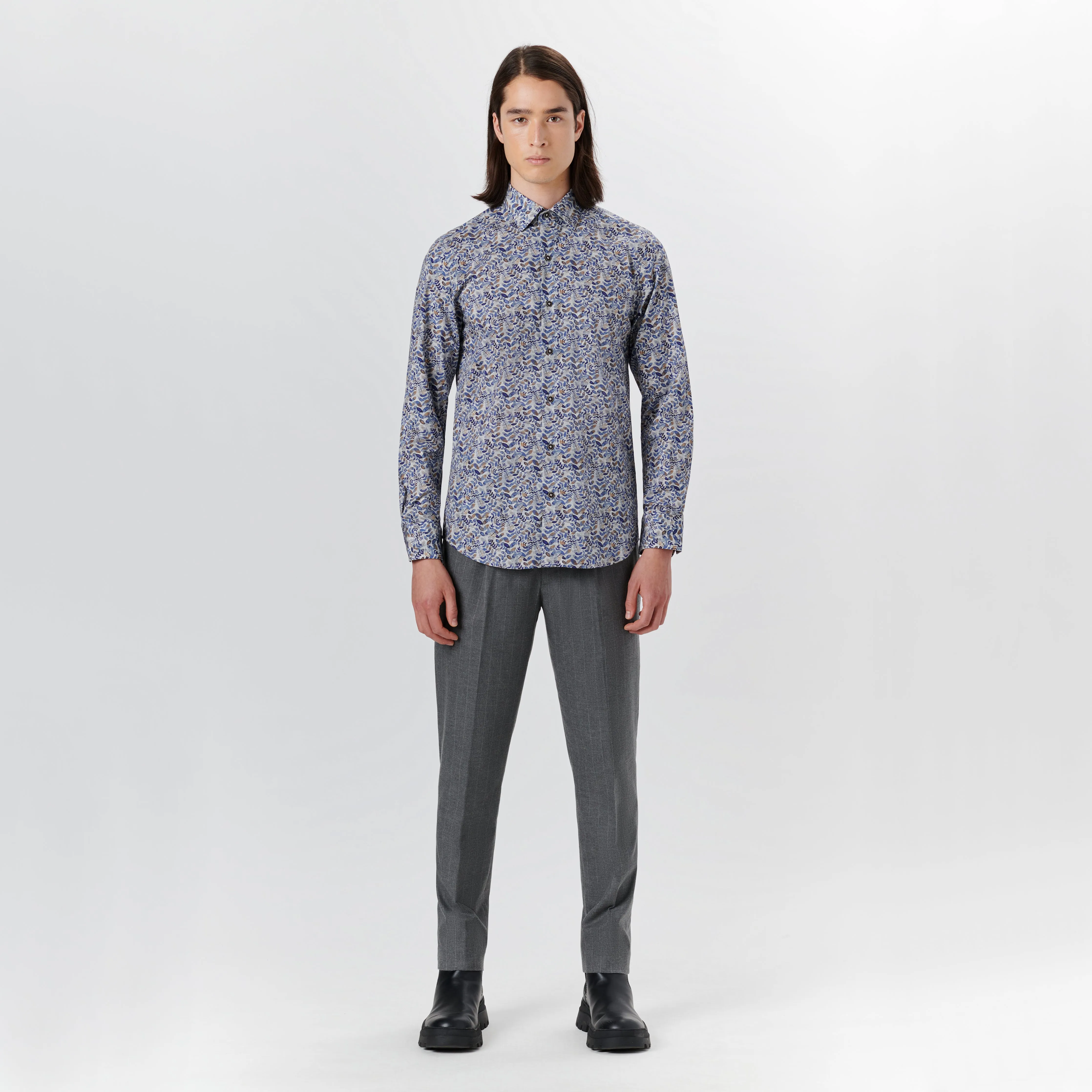 JULIAN Leaf Print Shirt