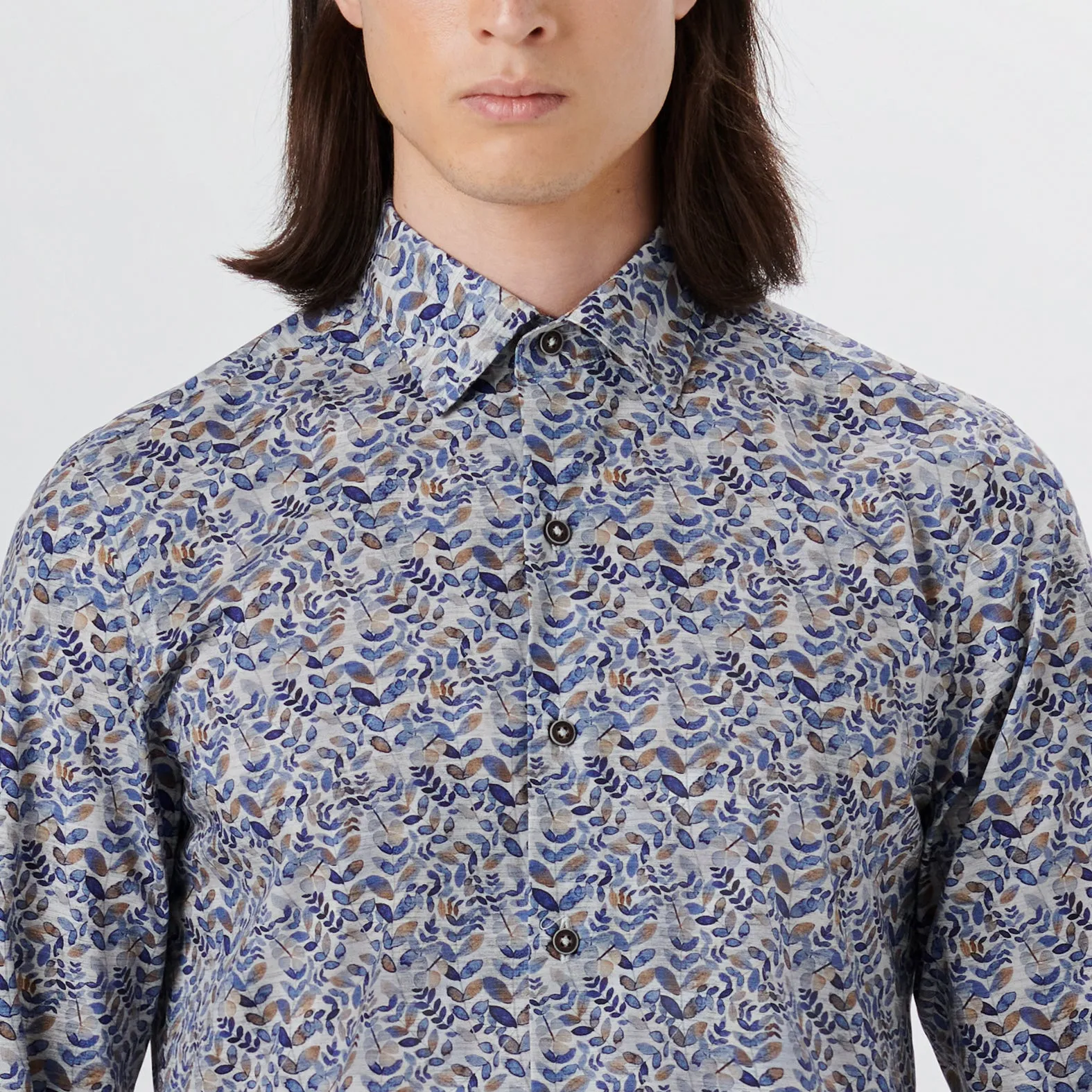 JULIAN Leaf Print Shirt