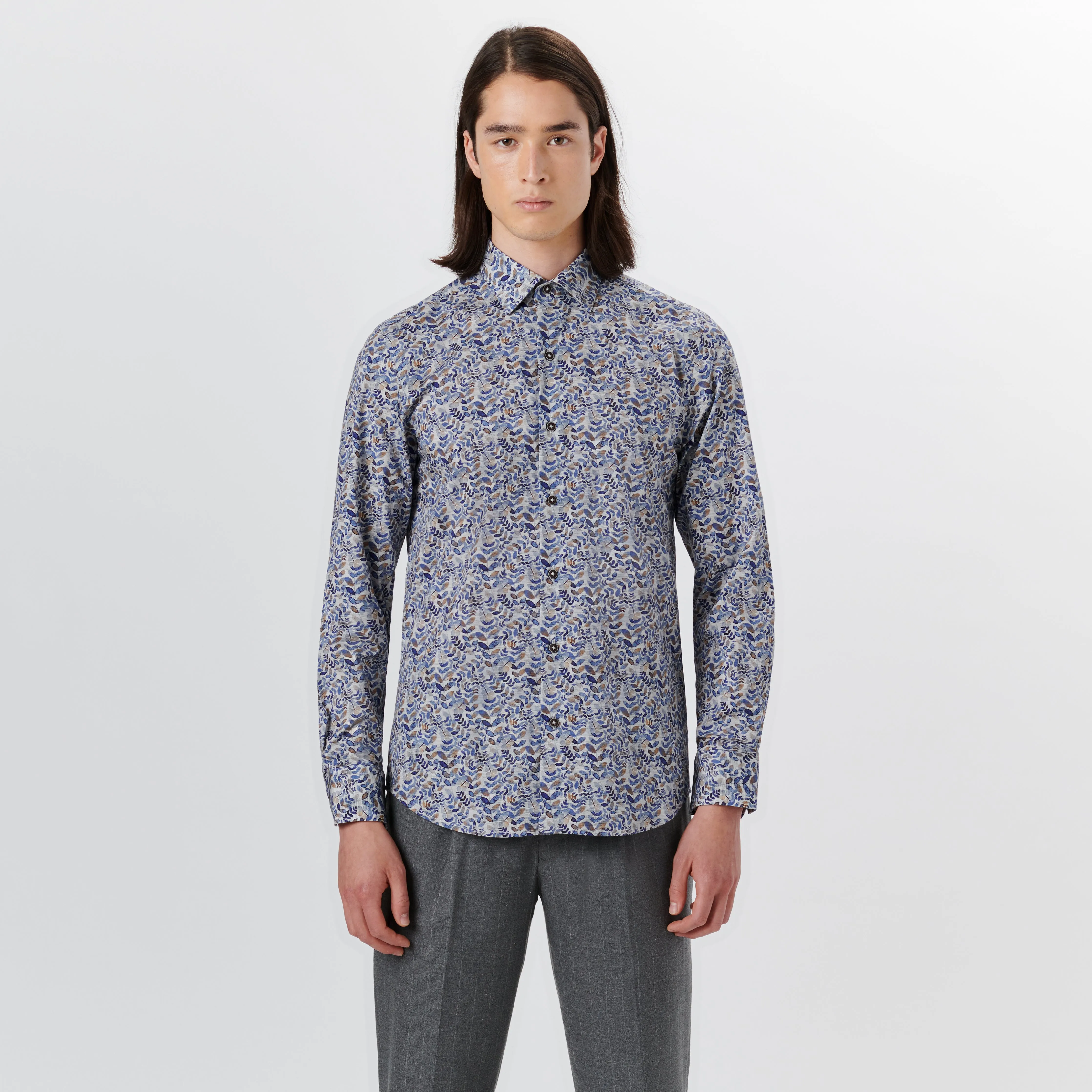 JULIAN Leaf Print Shirt