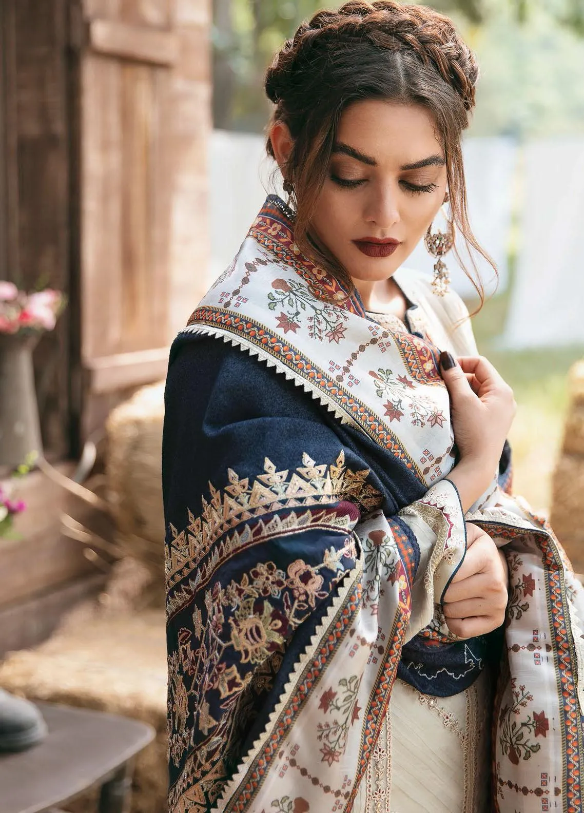 KK-03 | Qalamkar Winter Shawl Collection 2021 | Unstitched Embroidered Suits