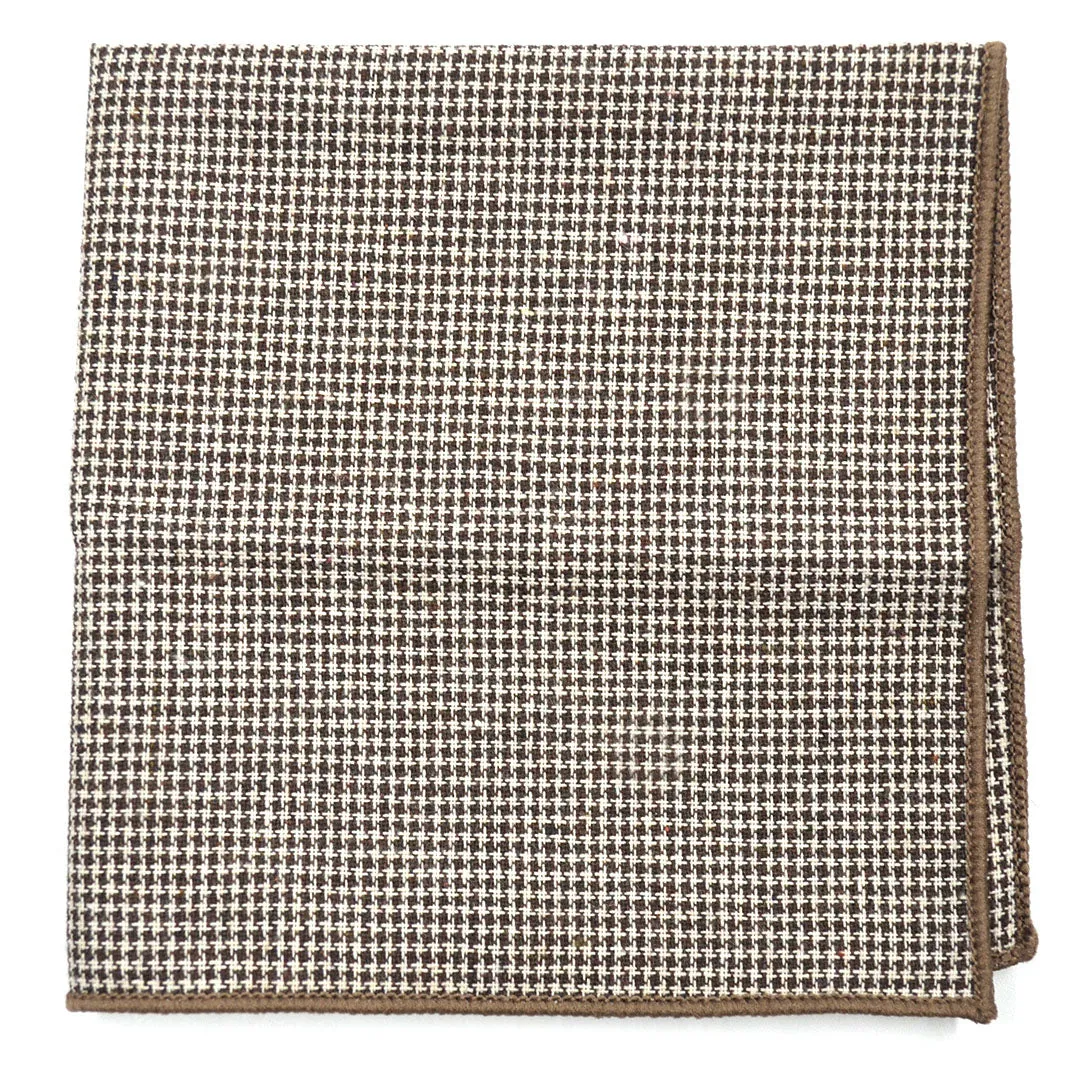 Knitted Point Brown Tie Set