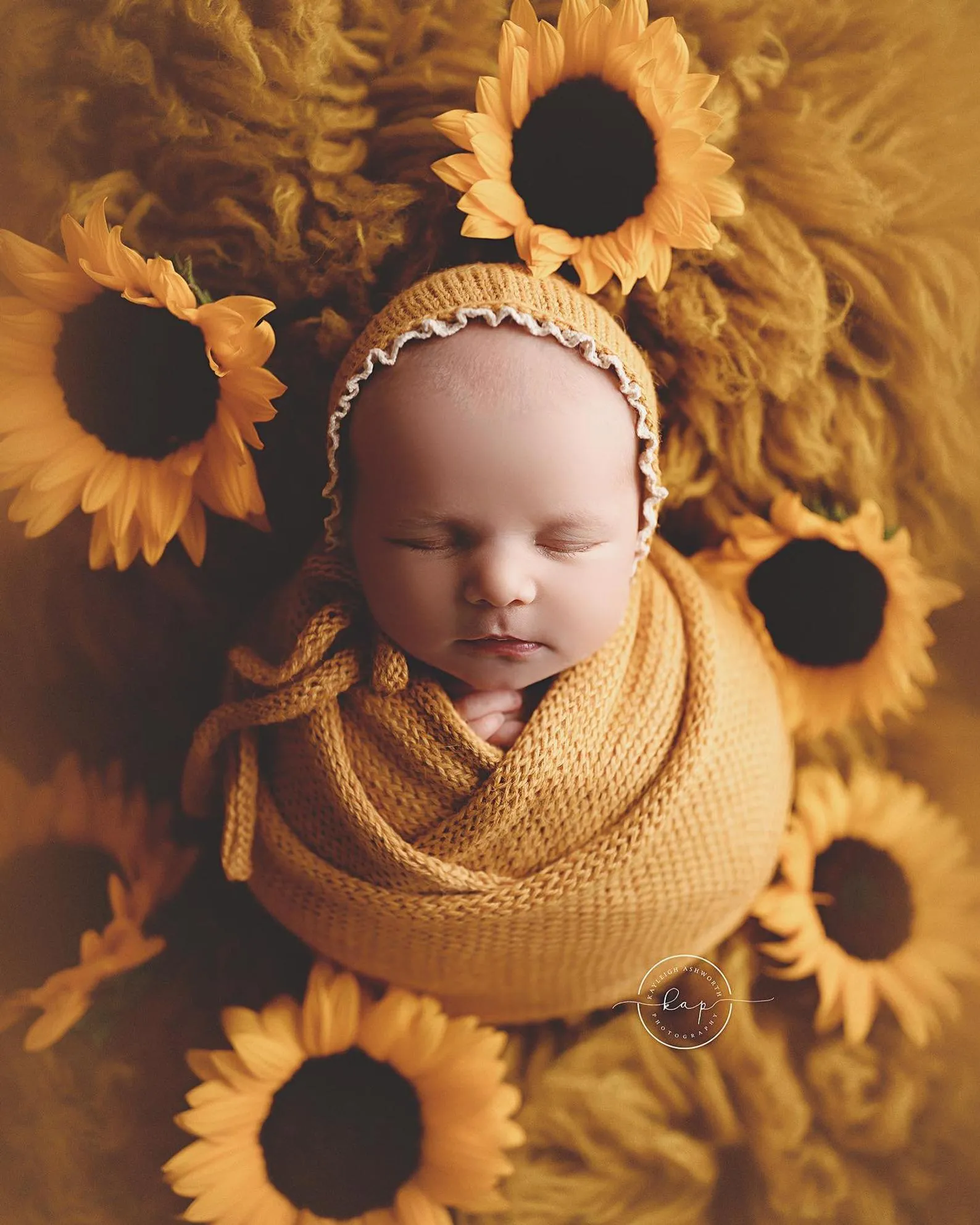 Lace edge NB bonnet alpaca with matching wrap Newborn Baby photo props knitted ties