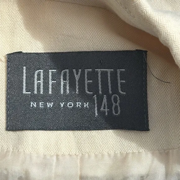 Lafayette 148 Plus Women's Cream (beige) Tailored-jackets Size 4