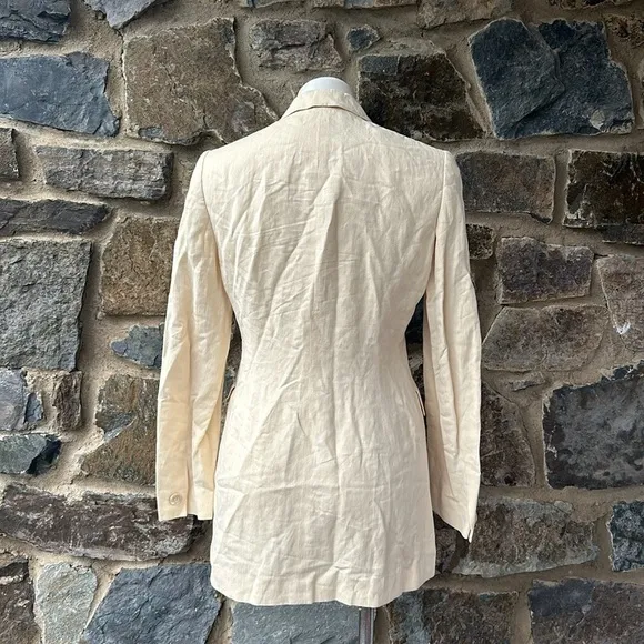 Lafayette 148 Plus Women's Cream (beige) Tailored-jackets Size 4