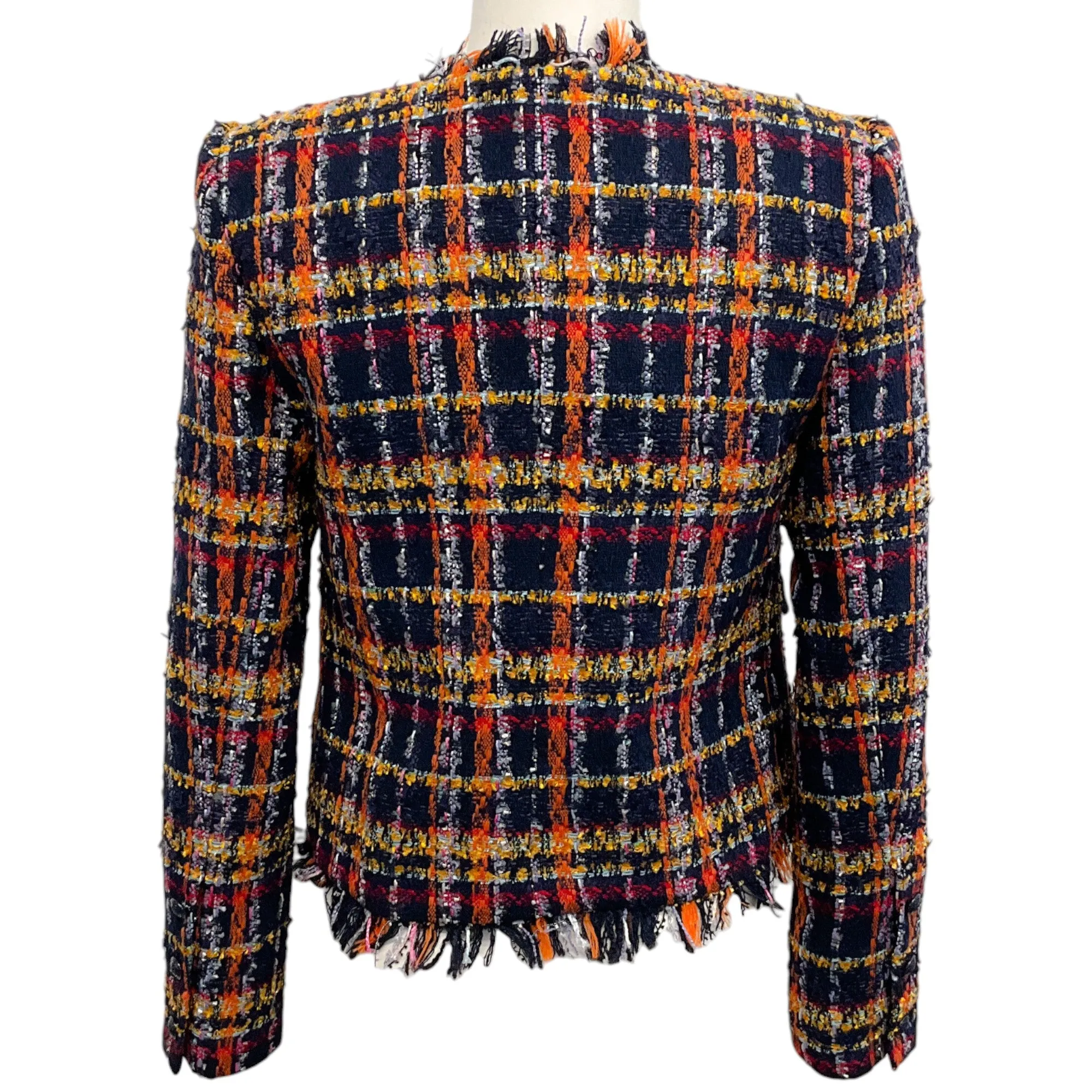 L'Agence Midnight Multi Tweed Angelina Jacket
