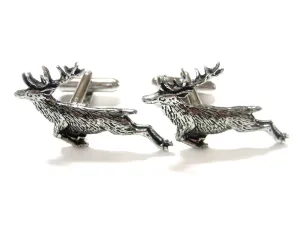 Leaping Stag Deer Cufflinks