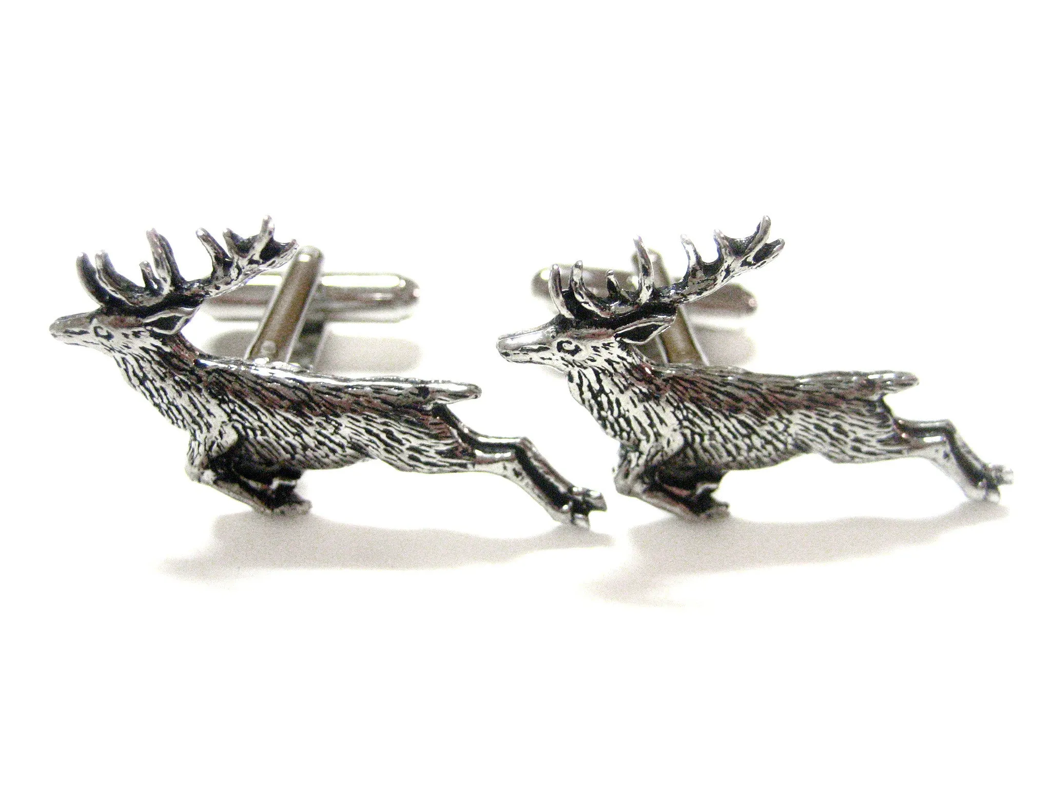 Leaping Stag Deer Cufflinks