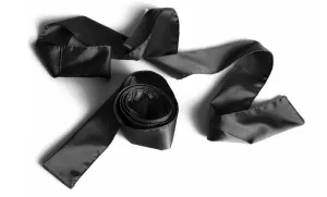 Liberator Black Satin Silky Tie-ups