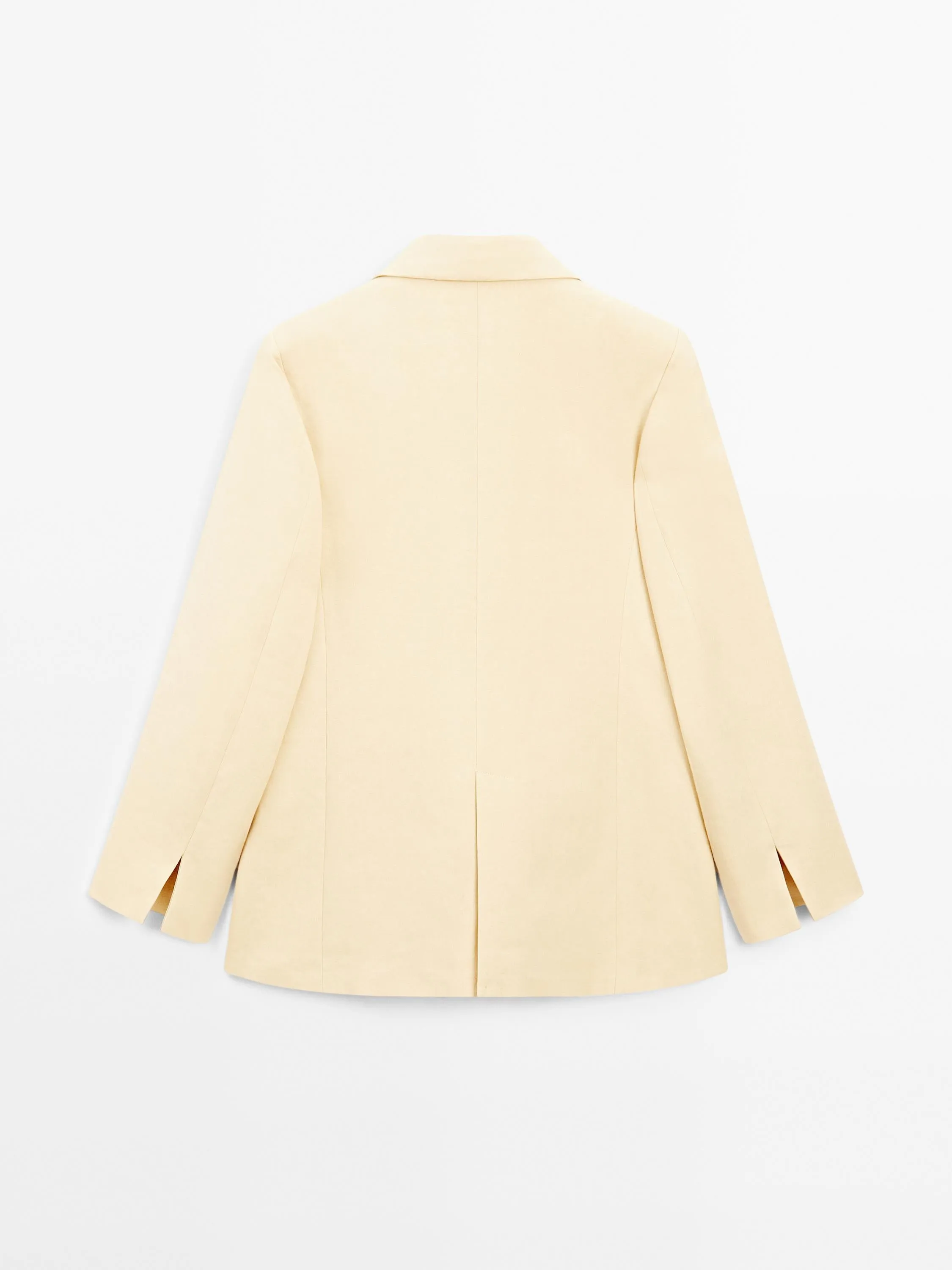 Linen blend blazer