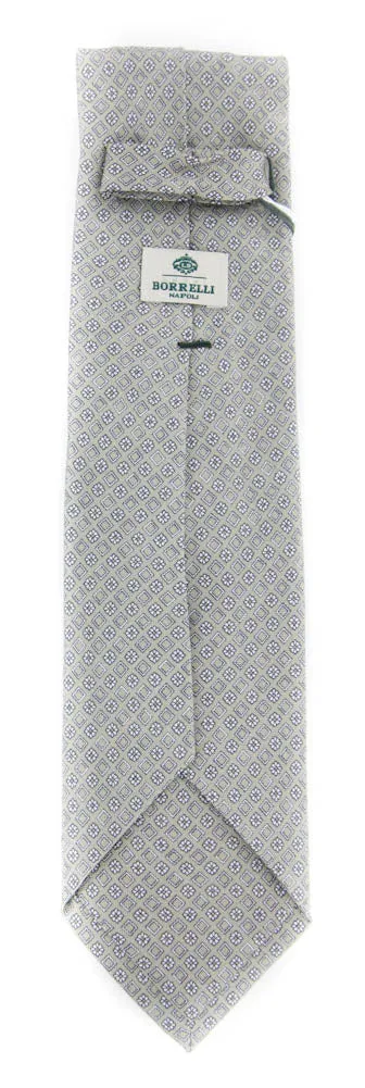 Luigi Borrelli Light Gray Silk Tie