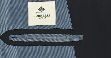 Luigi Borrelli Navy Blue Suit – Size: 46 US / 56 EU