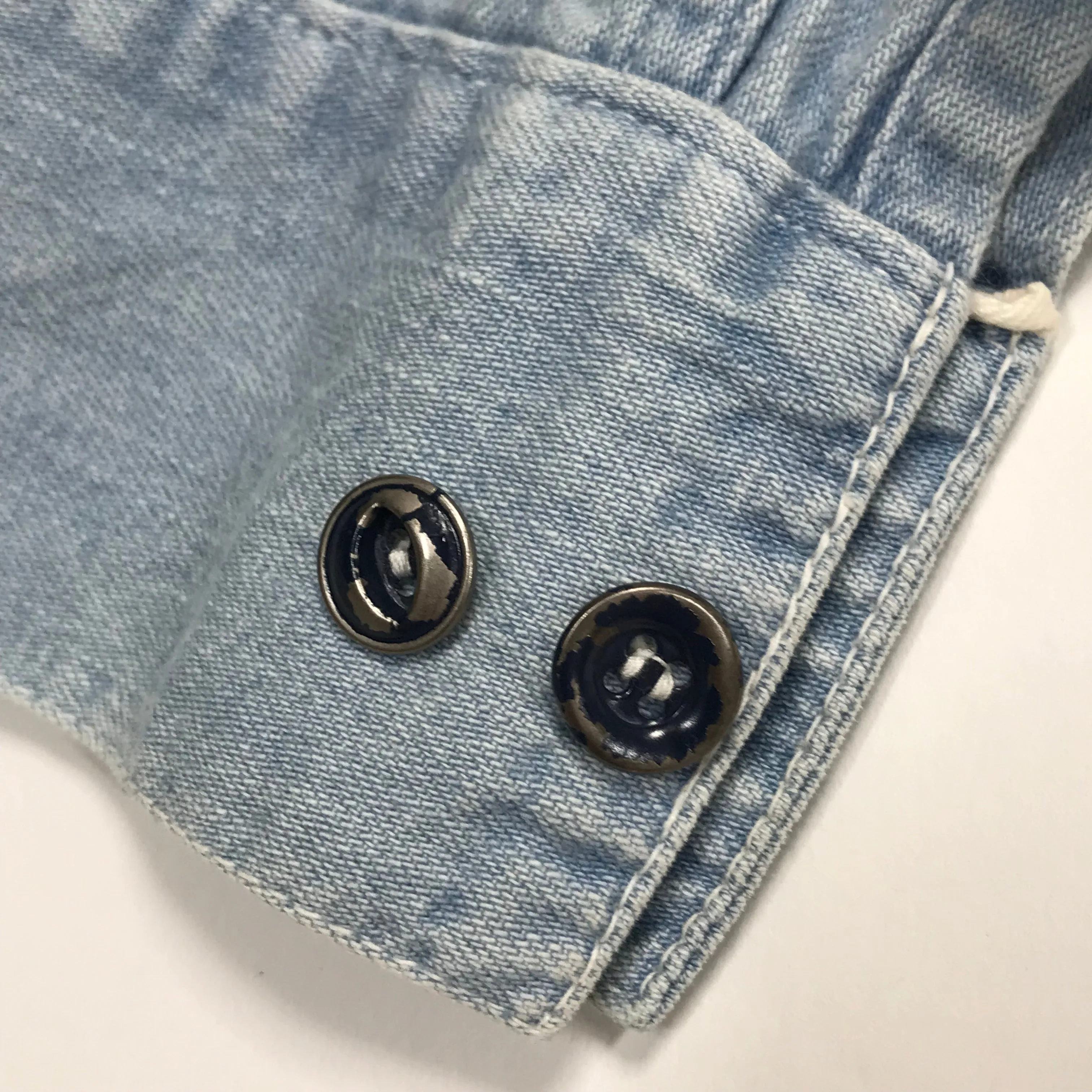 [M] Visvim 12SS SS Lhamo Shirt Damaged Indigo