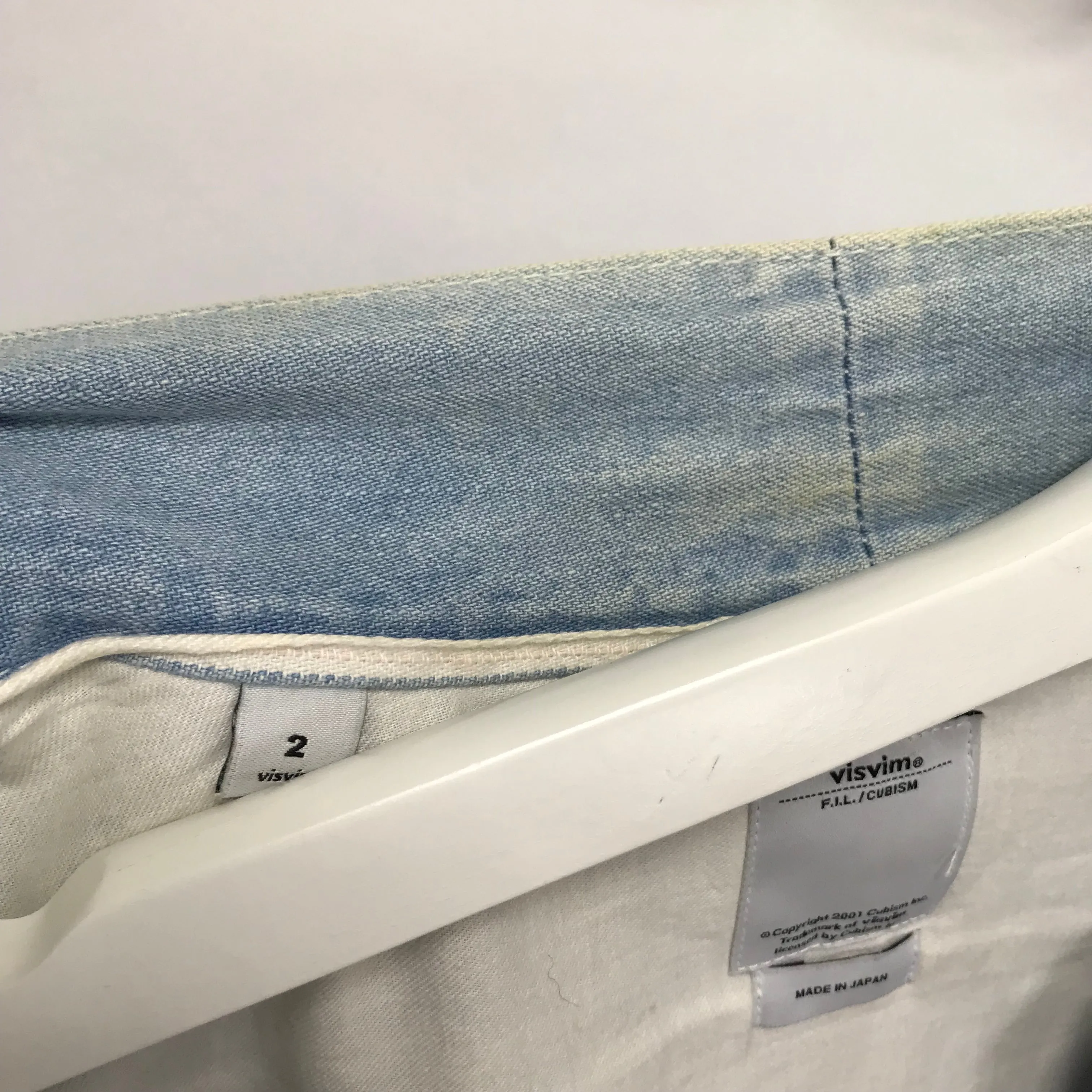 [M] Visvim 12SS SS Lhamo Shirt Damaged Indigo