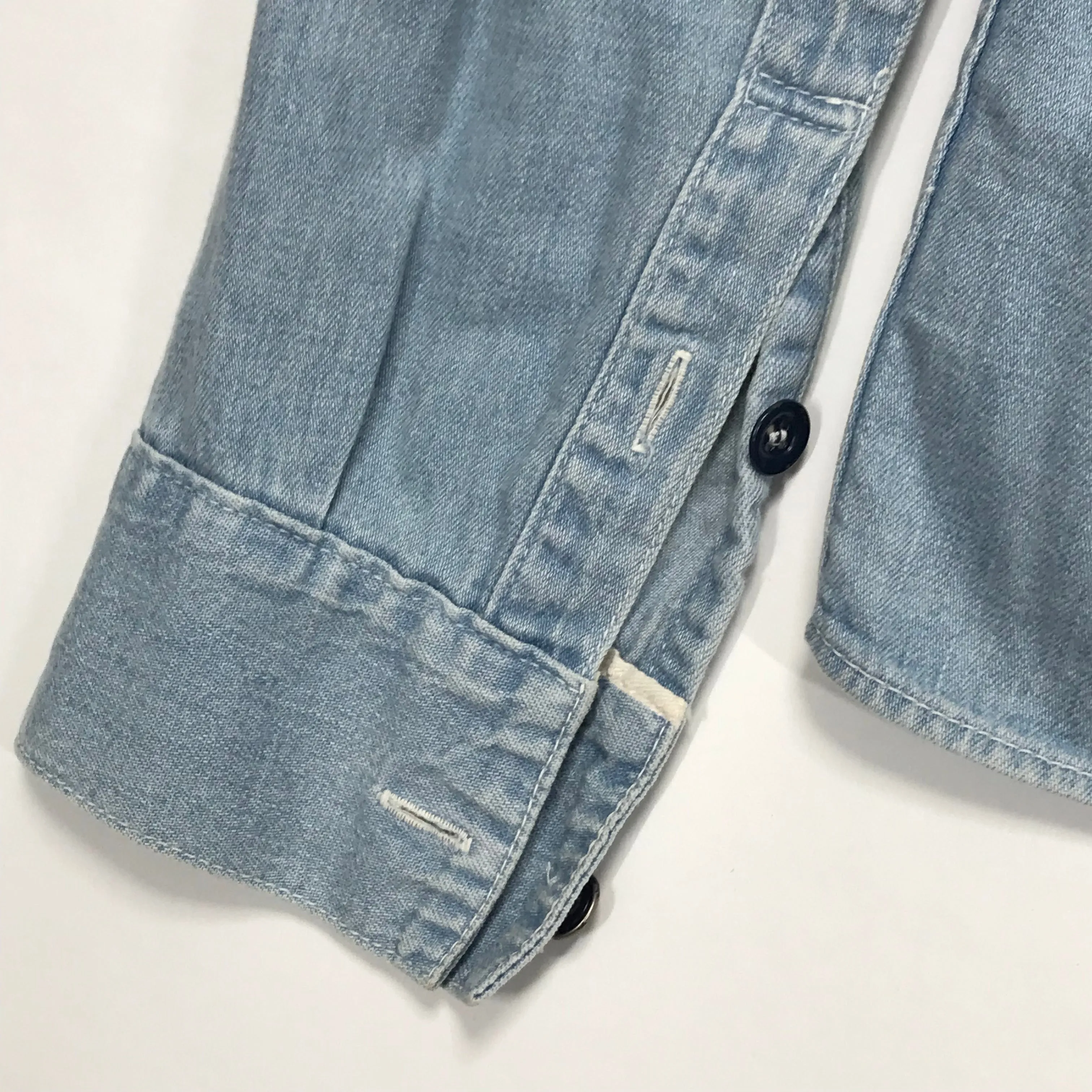 [M] Visvim 12SS SS Lhamo Shirt Damaged Indigo