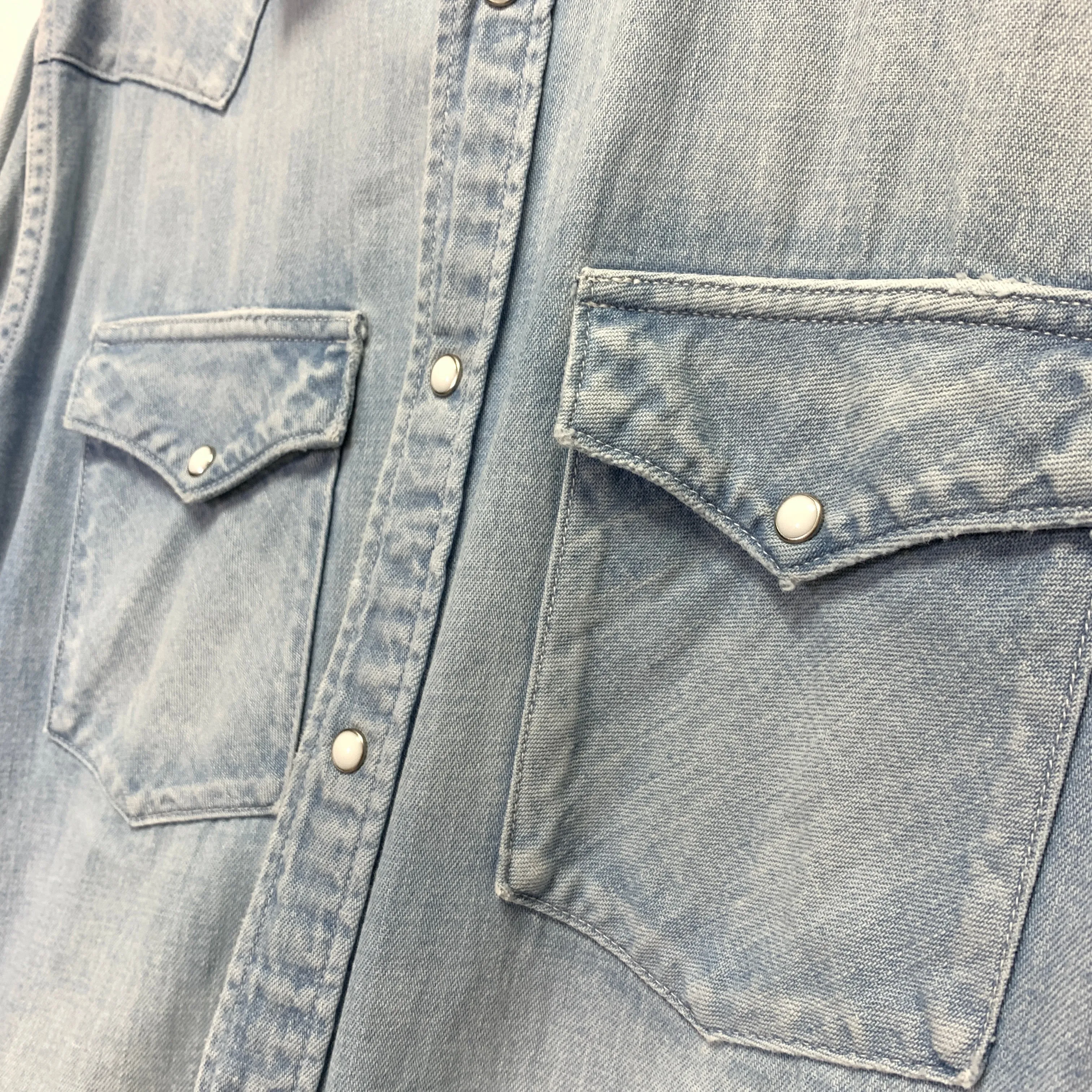 [M] VISVIM 15AW SS SOCIAL SCULPTURE SHIRT L/S DMGD