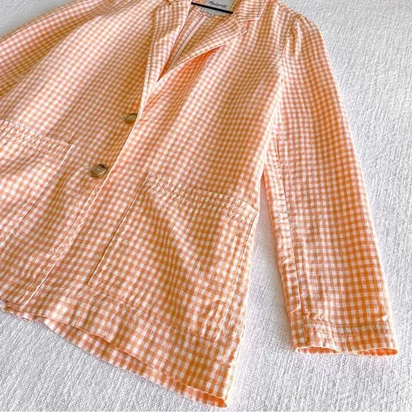 Madewell linen blazer.