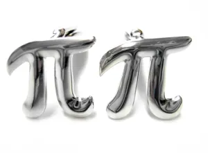 Mathematical Pi Symbol Cufflinks