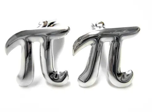 Mathematical Pi Symbol Cufflinks