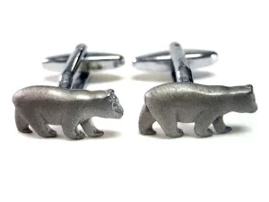 Metallic Bear Cufflinks