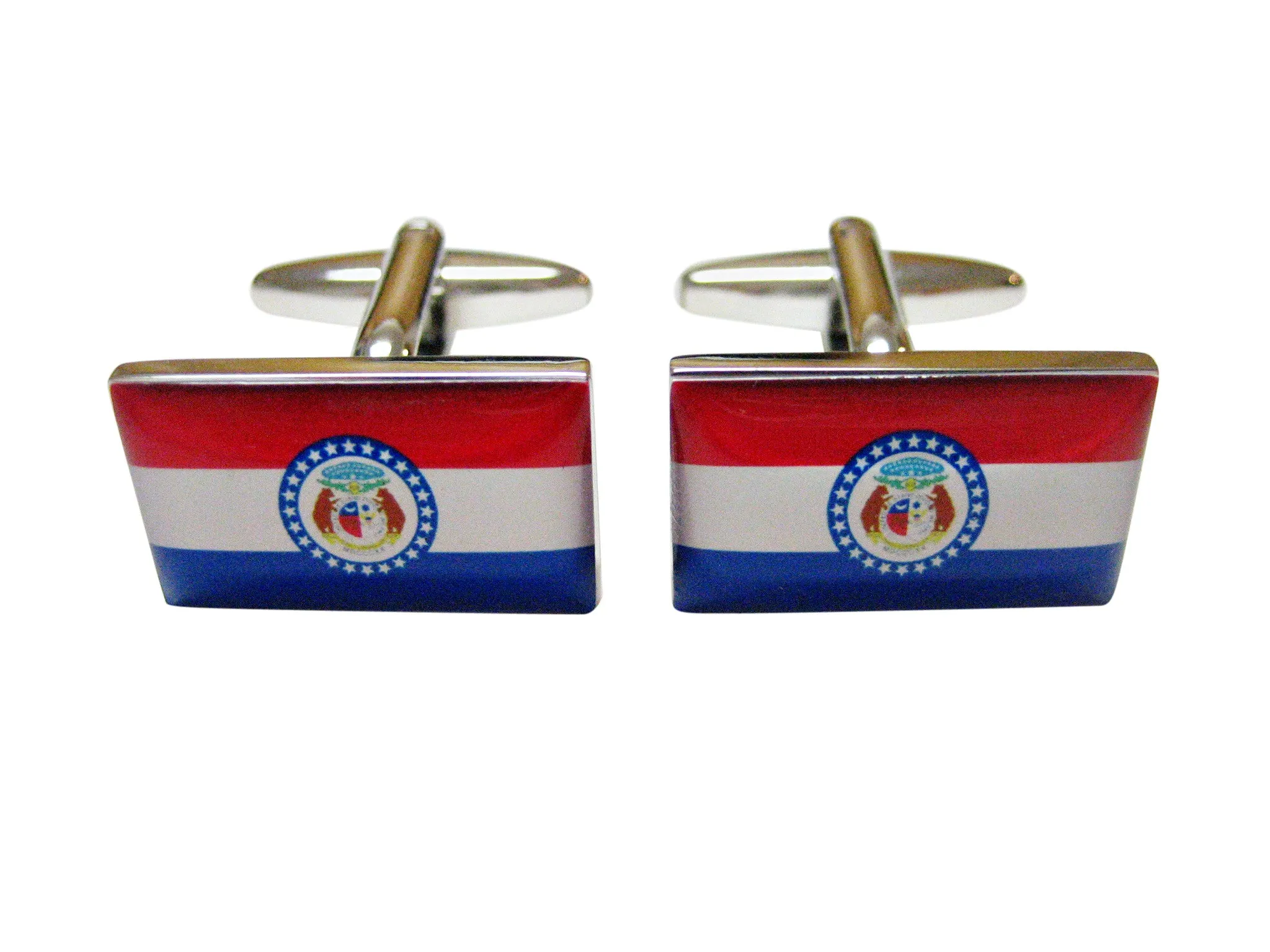 Missouri State Flag Cufflinks