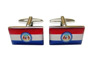 Missouri State Flag Cufflinks