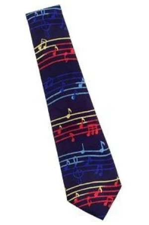 Music Ties - Rainbow Staff