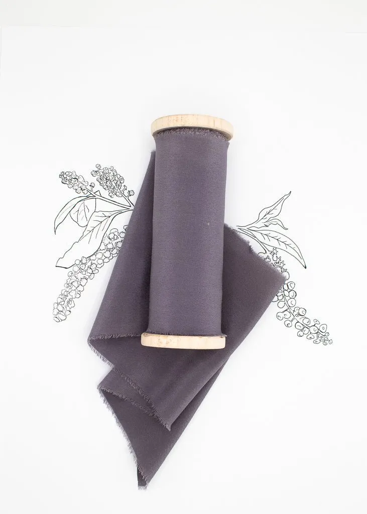 Muted Periwinkle Silk Ribbon in Crepe de Chine