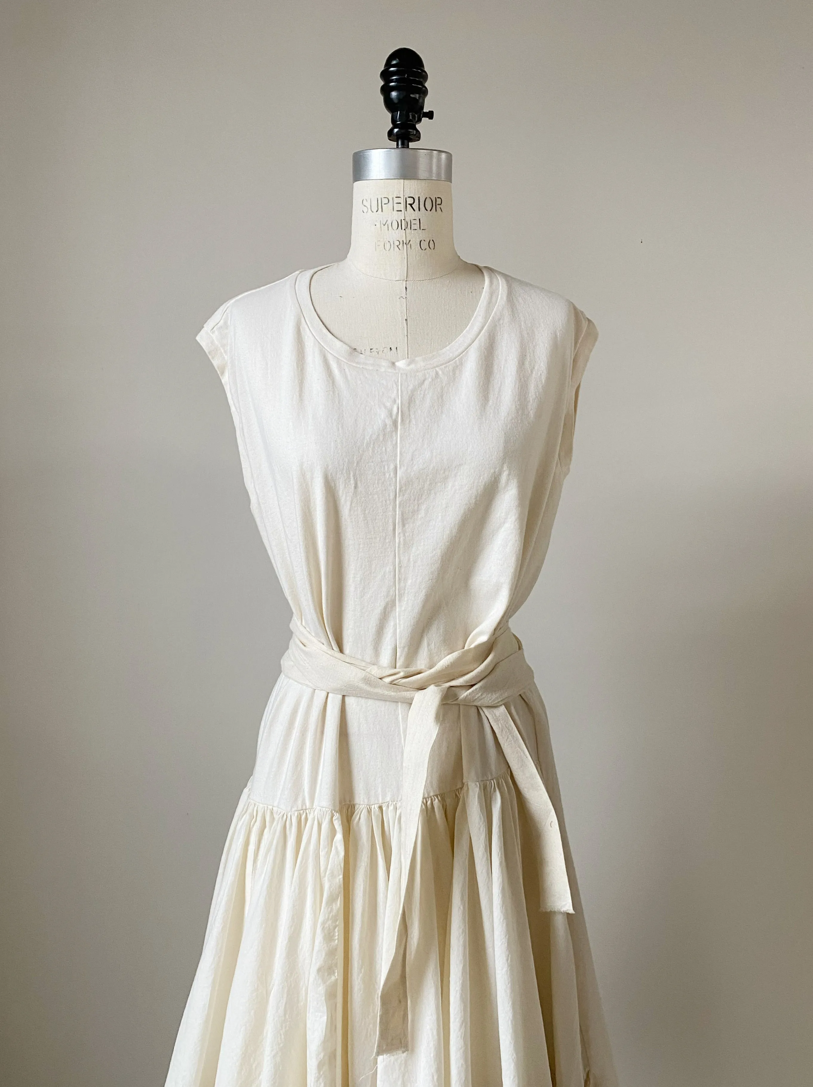 organdy and double lace jersey dress