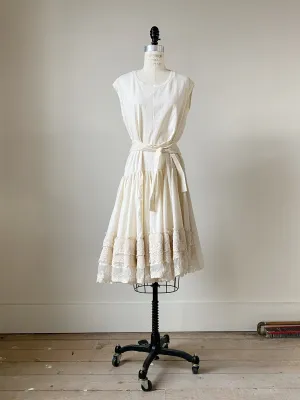 organdy and double lace jersey dress