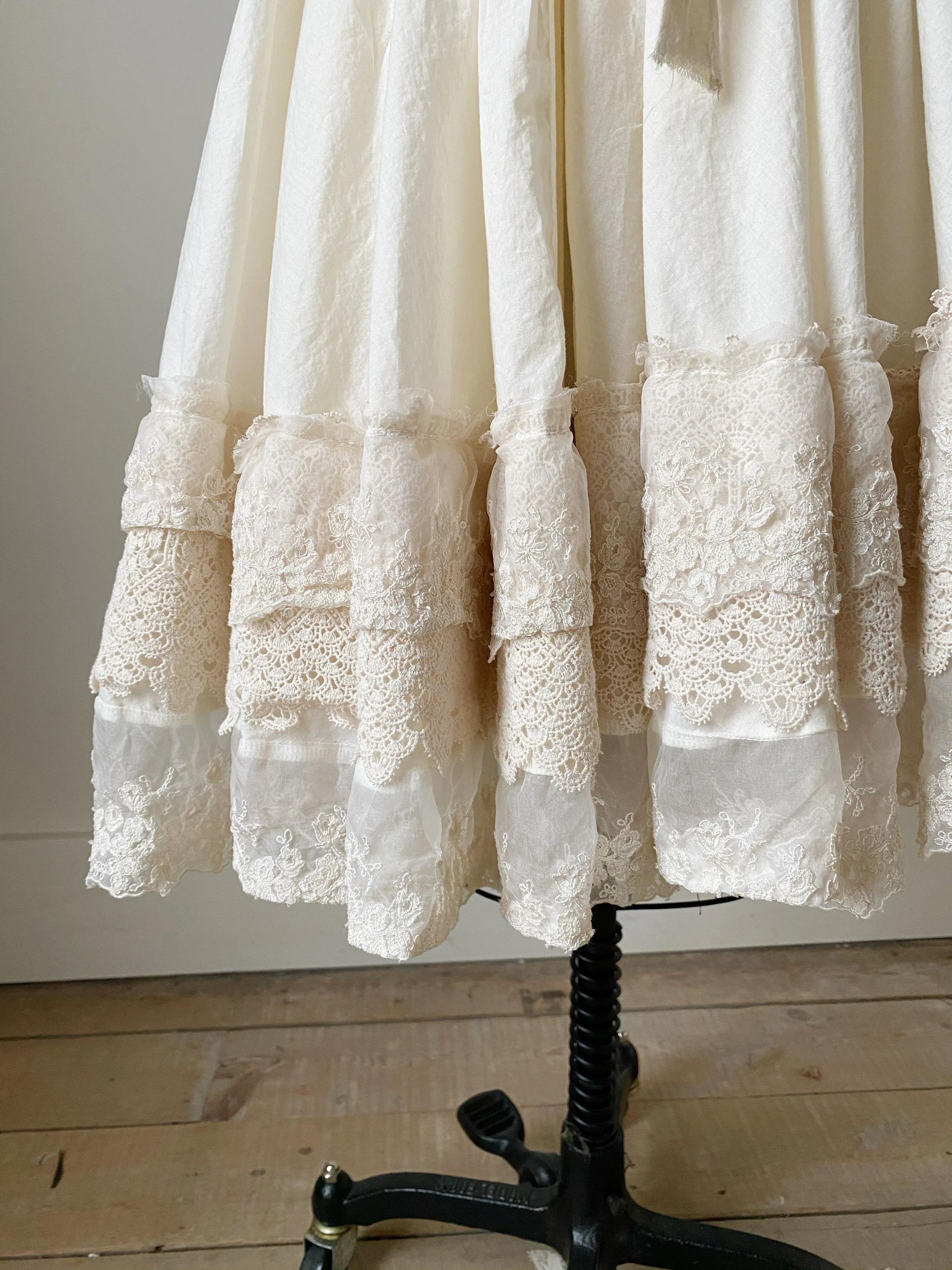 organdy and double lace jersey dress