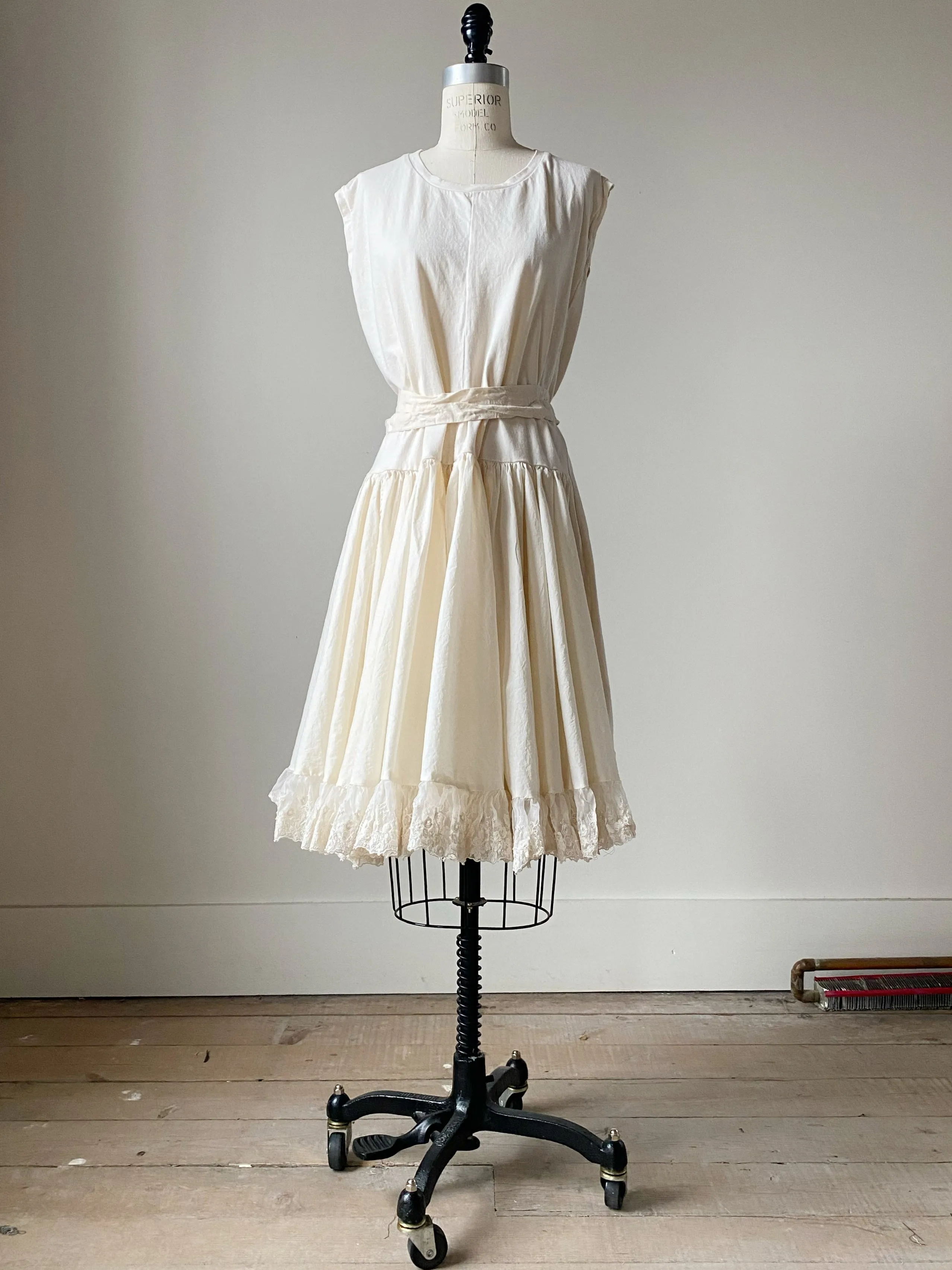 organdy and lace jersey dress