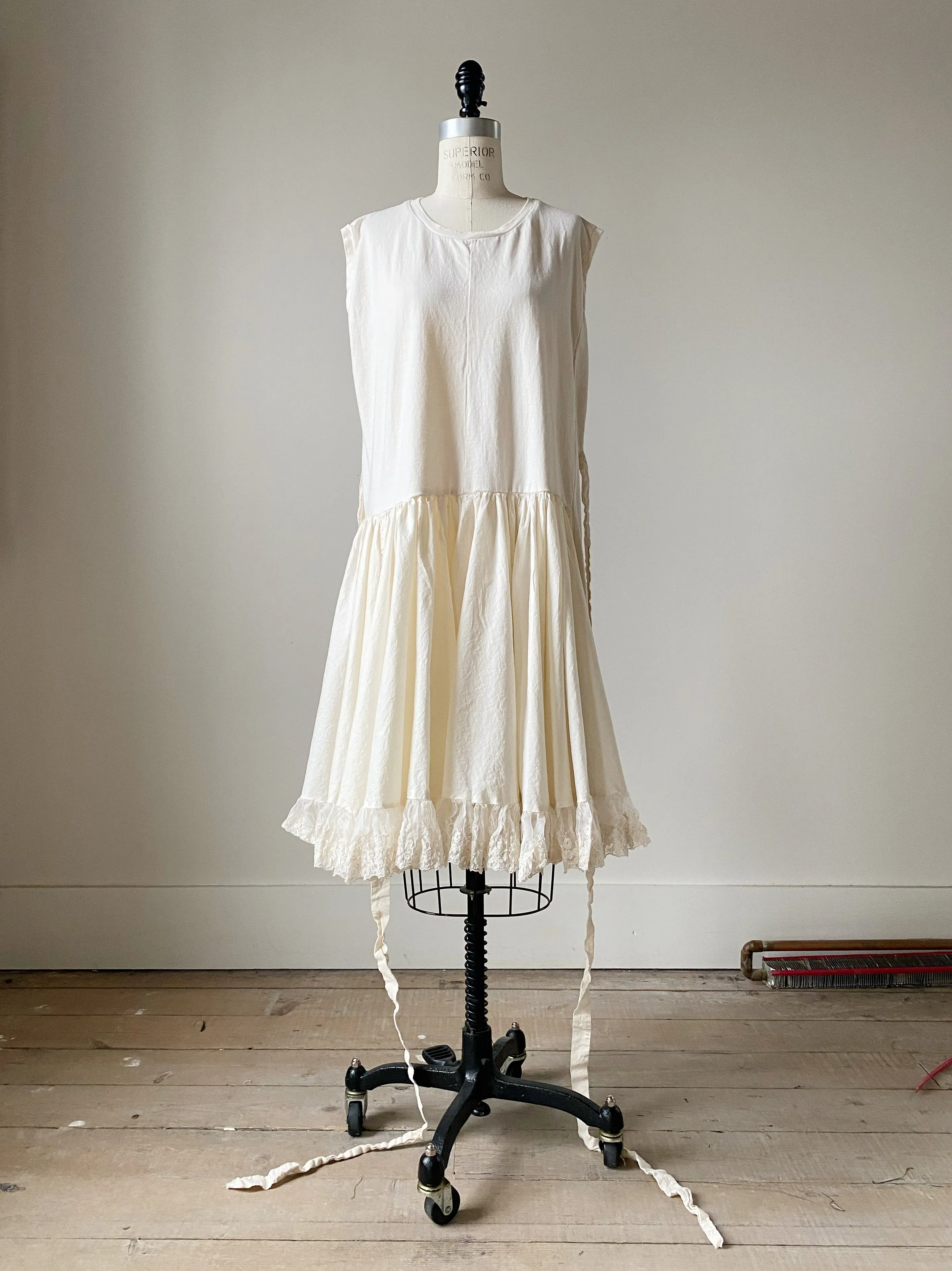 organdy and lace jersey dress