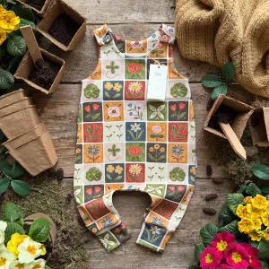 Patchwork Blooms Long Romper | Ready To Post