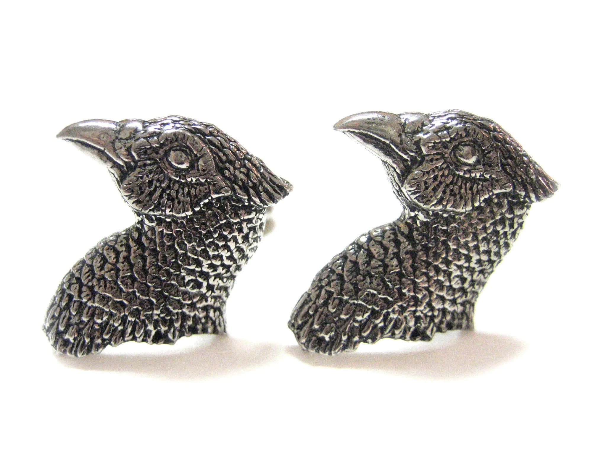 Pheasant Bird Head Cufflinks