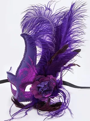 Purple Mardi Gras Mask