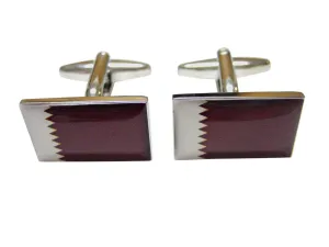 Qatar Flag Cufflinks