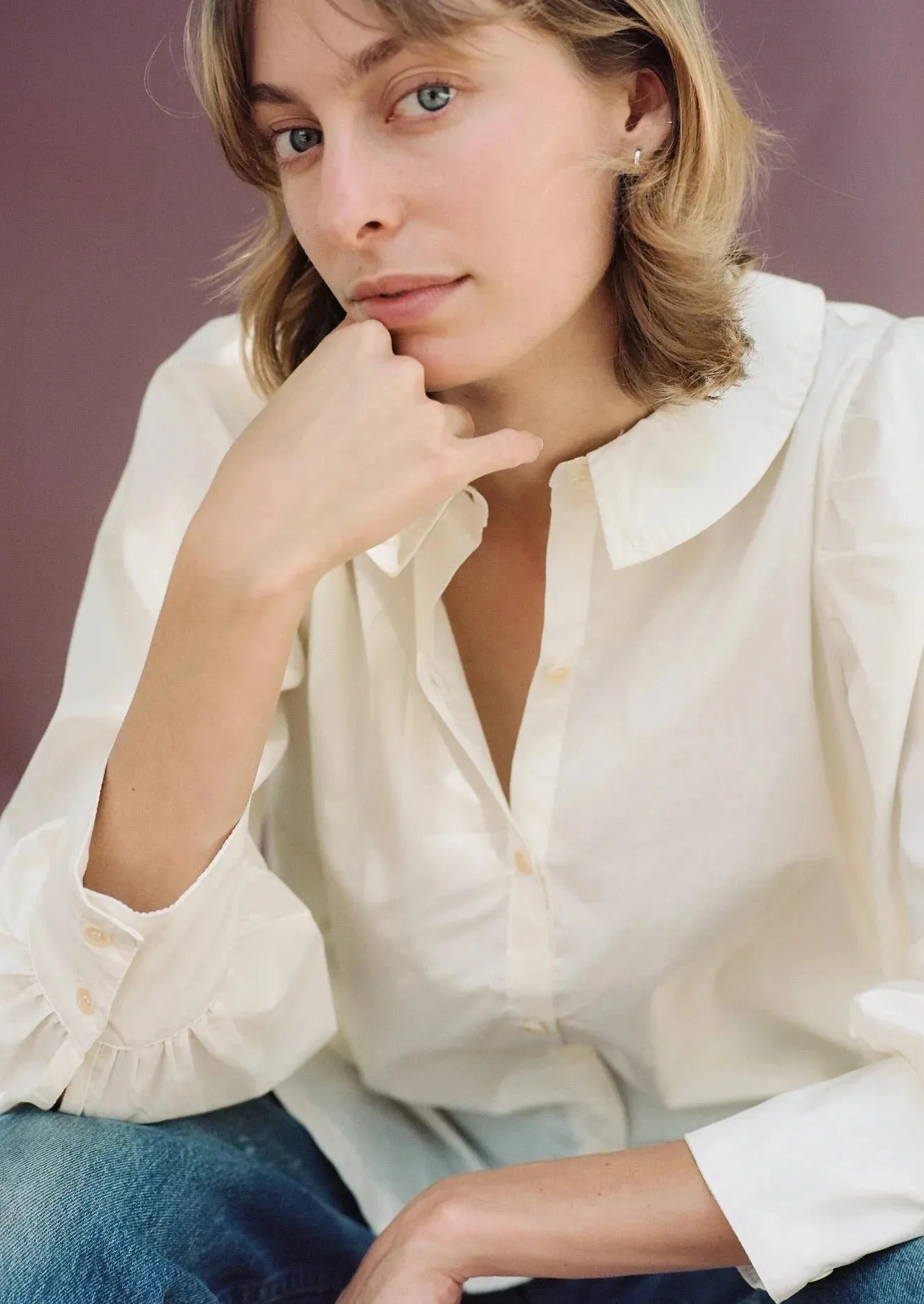 Rayne Blouse, Cream