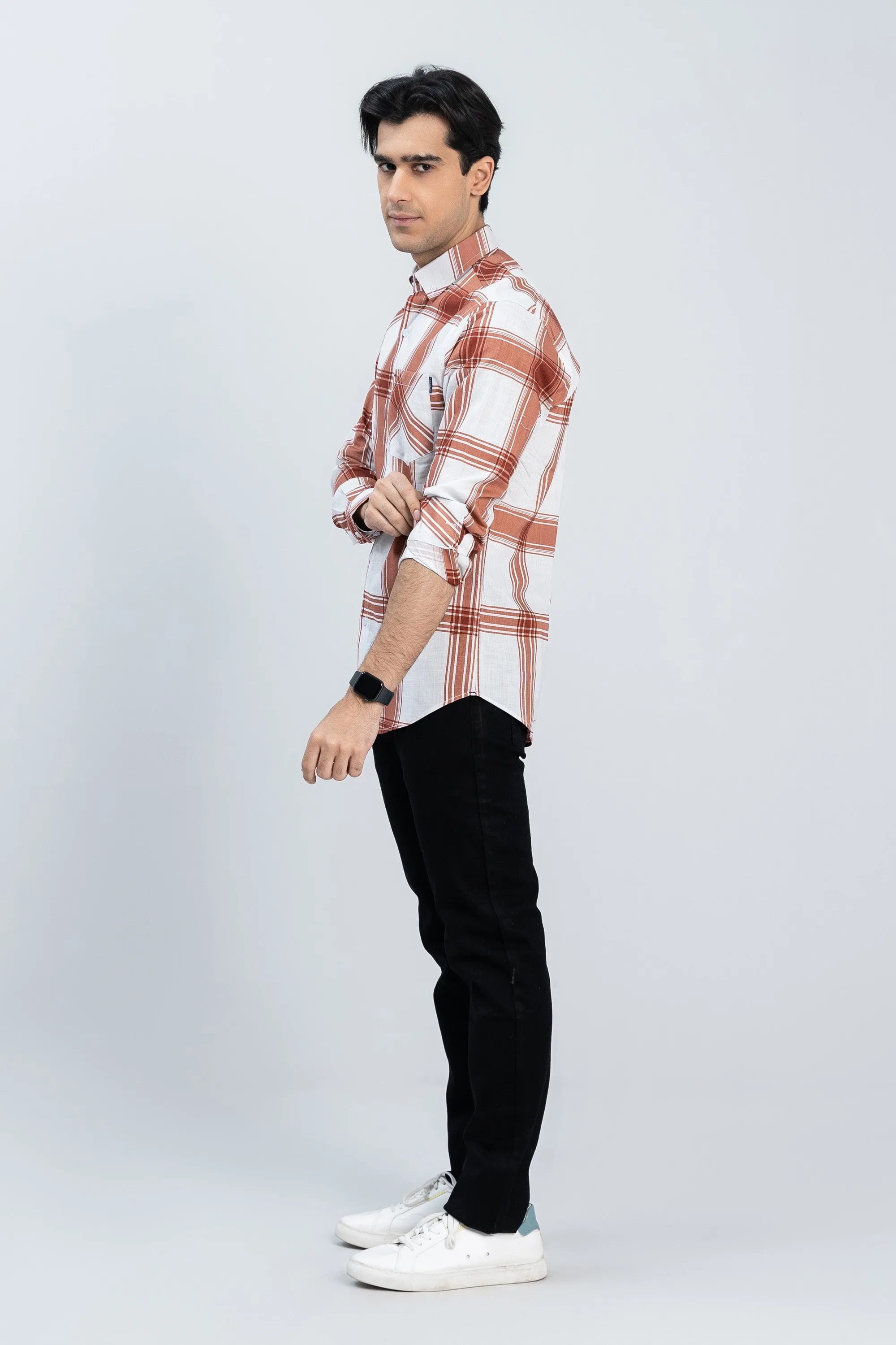 Red Digital Print Shirt