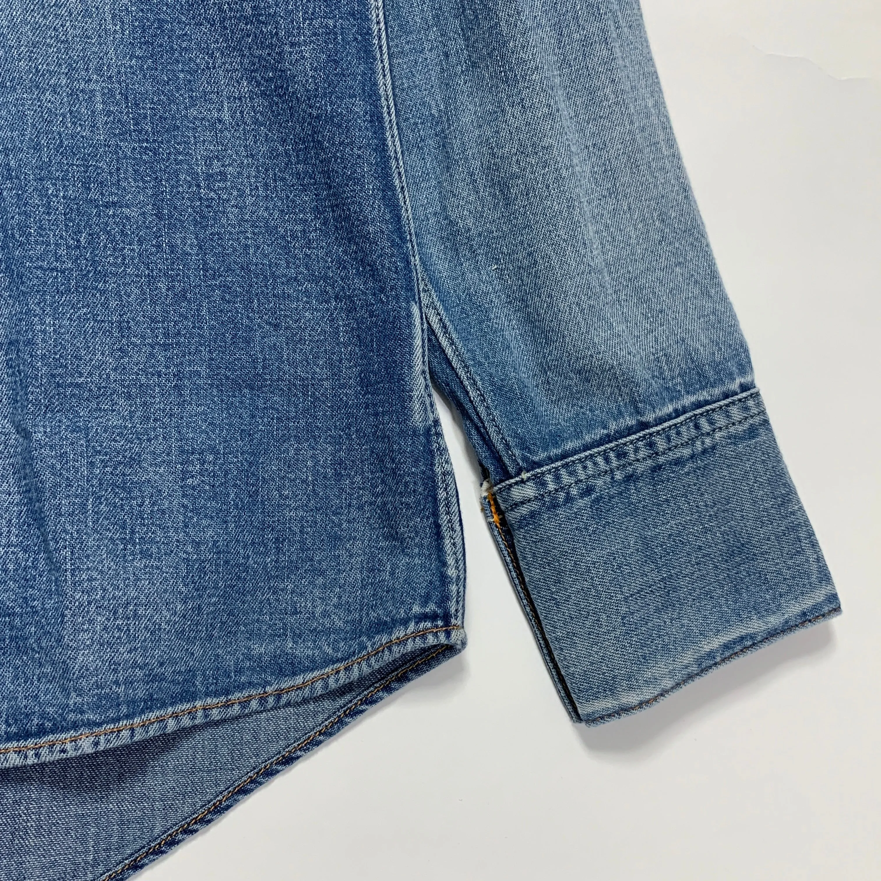 [S] Visvim 12SS Social Sculpture Four Corners Damaged Shirt Indigo