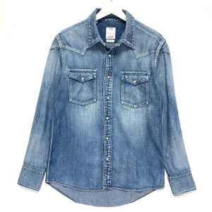 [S] Visvim 12SS Social Sculpture Four Corners Damaged Shirt Indigo