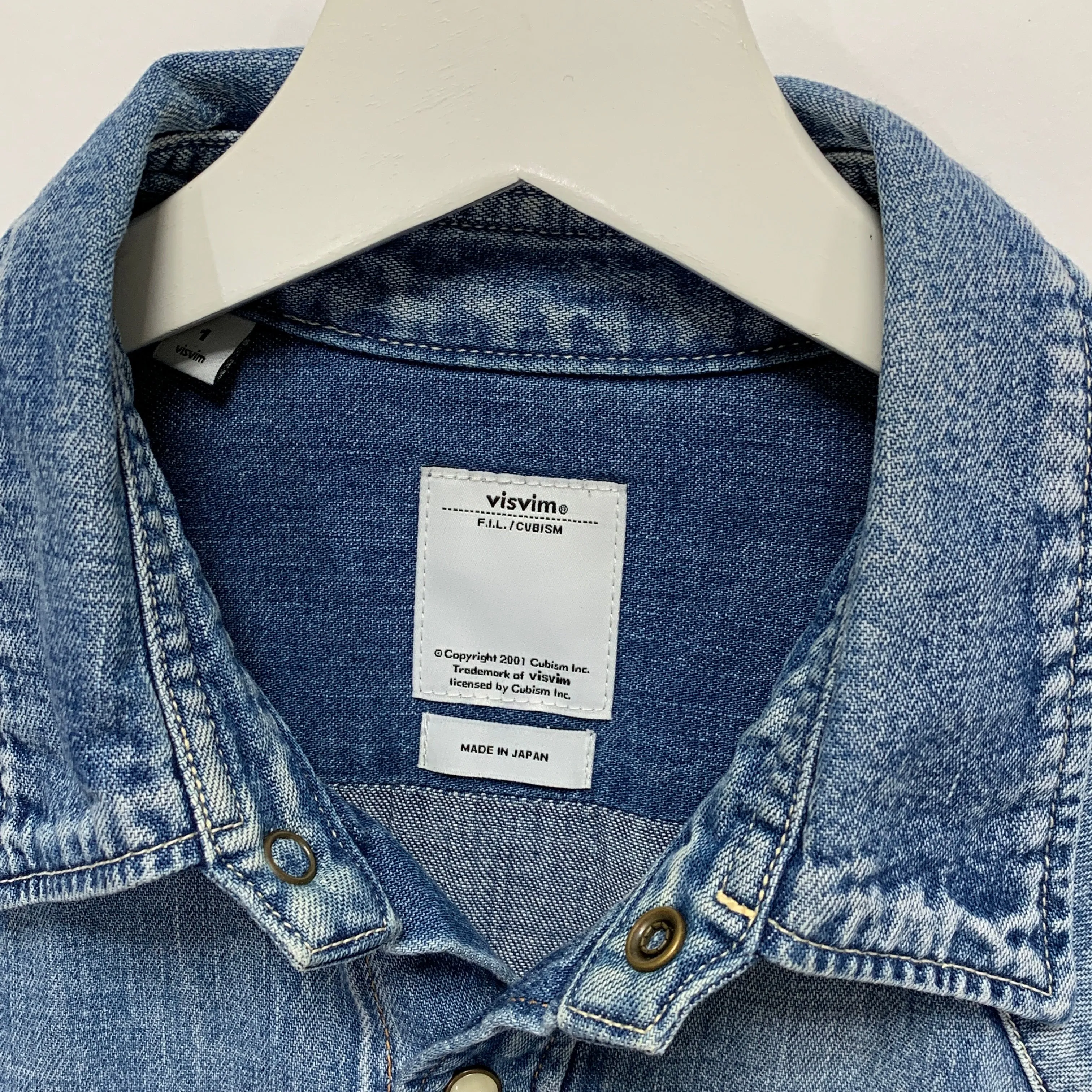 [S] Visvim 12SS Social Sculpture Four Corners Damaged Shirt Indigo