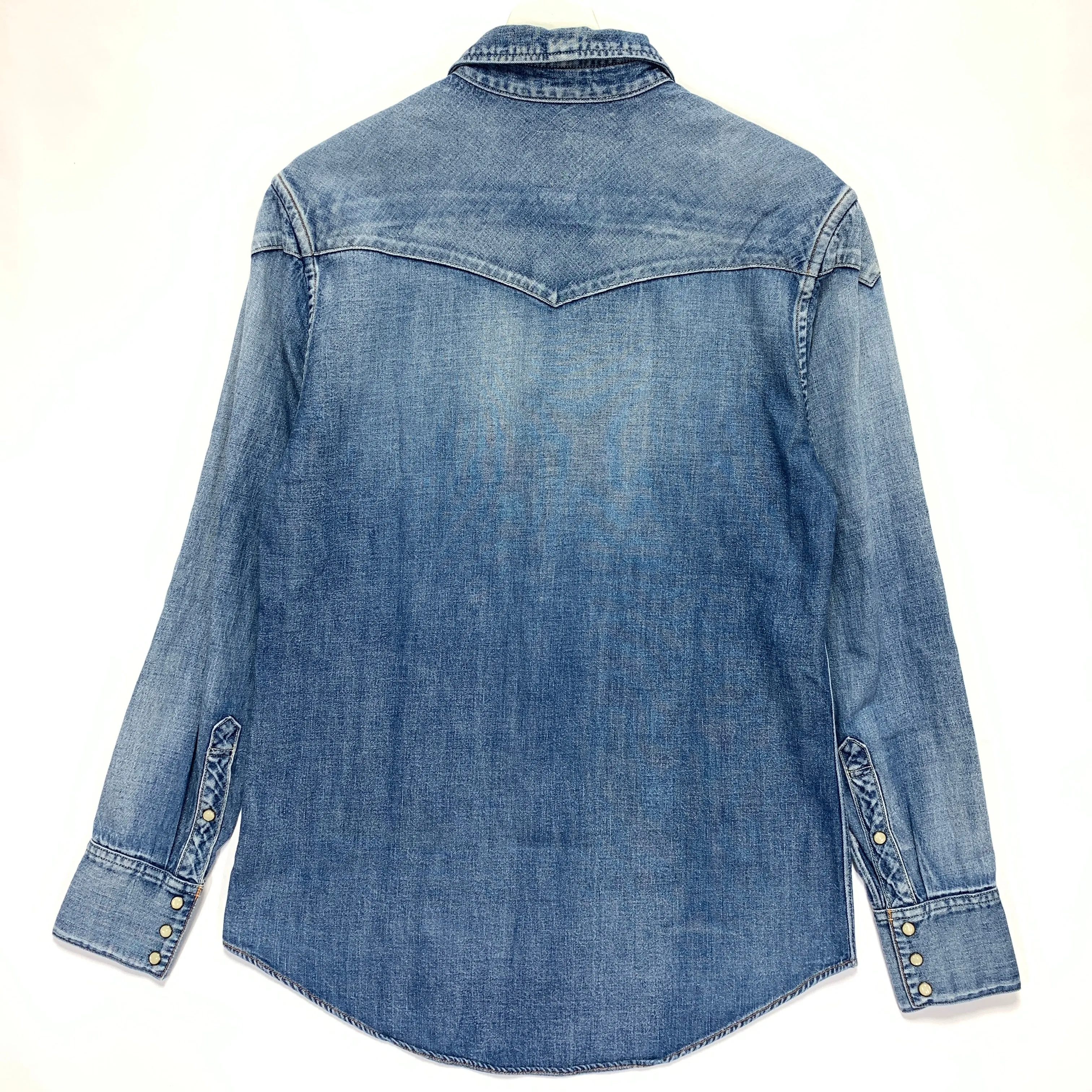 [S] Visvim 12SS Social Sculpture Four Corners Damaged Shirt Indigo